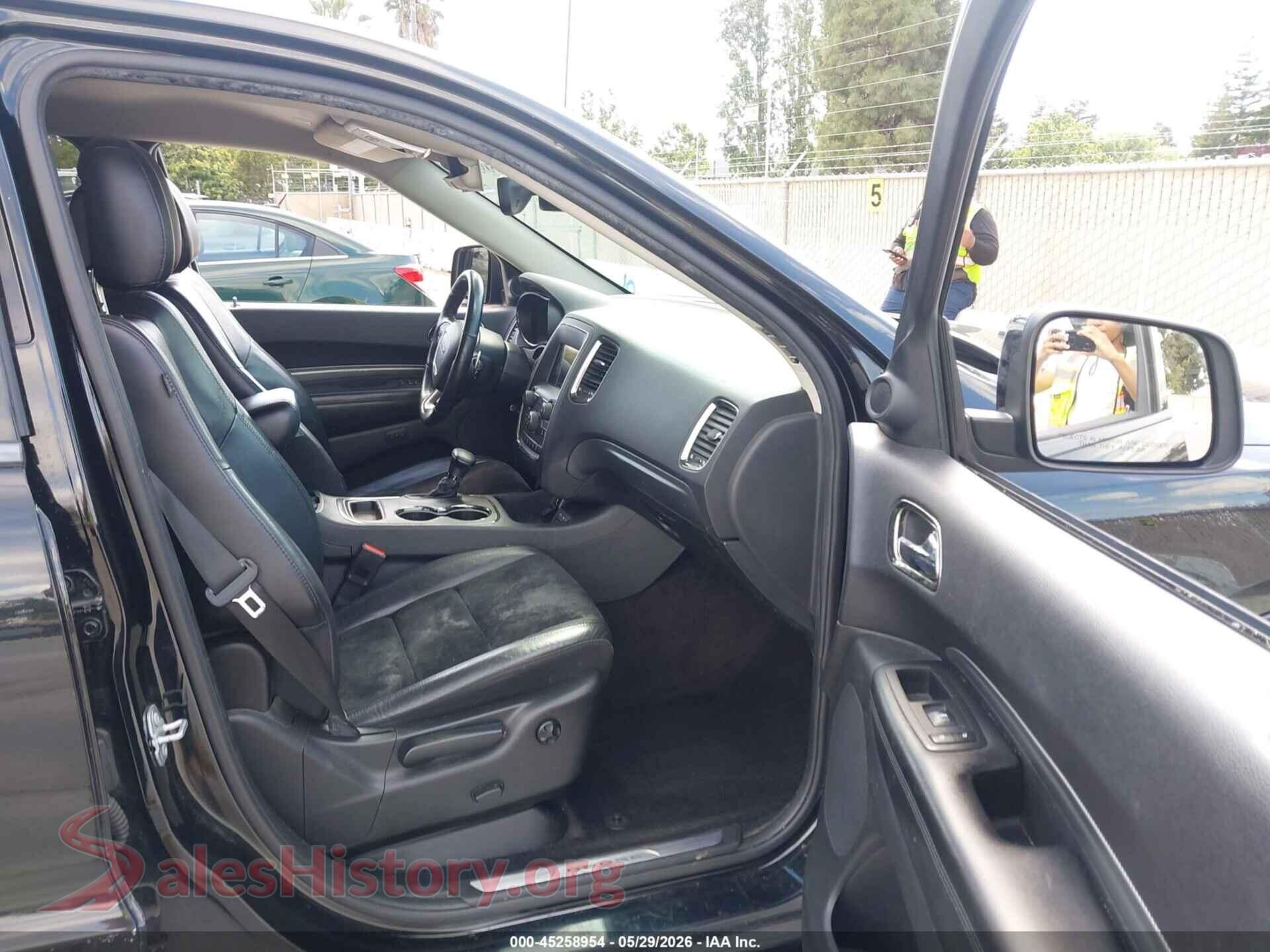 2018 DODGE DURANGO VIN 1C4RDHDG6JC316505, rear view