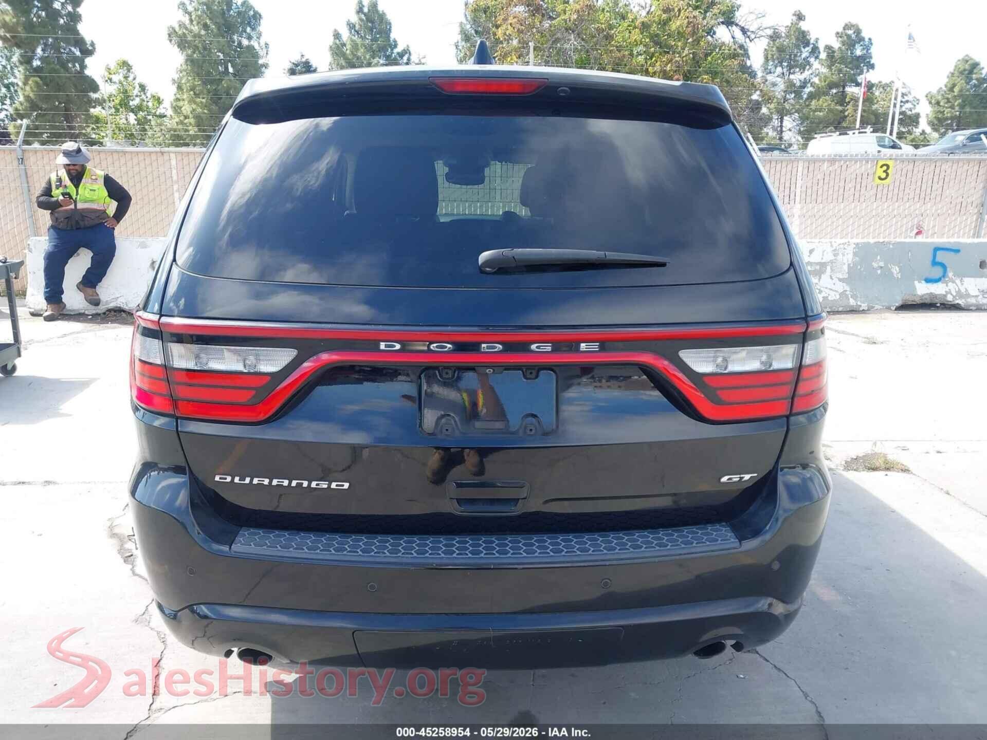 2018 DODGE DURANGO VIN 1C4RDHDG6JC316505, auction photo 16