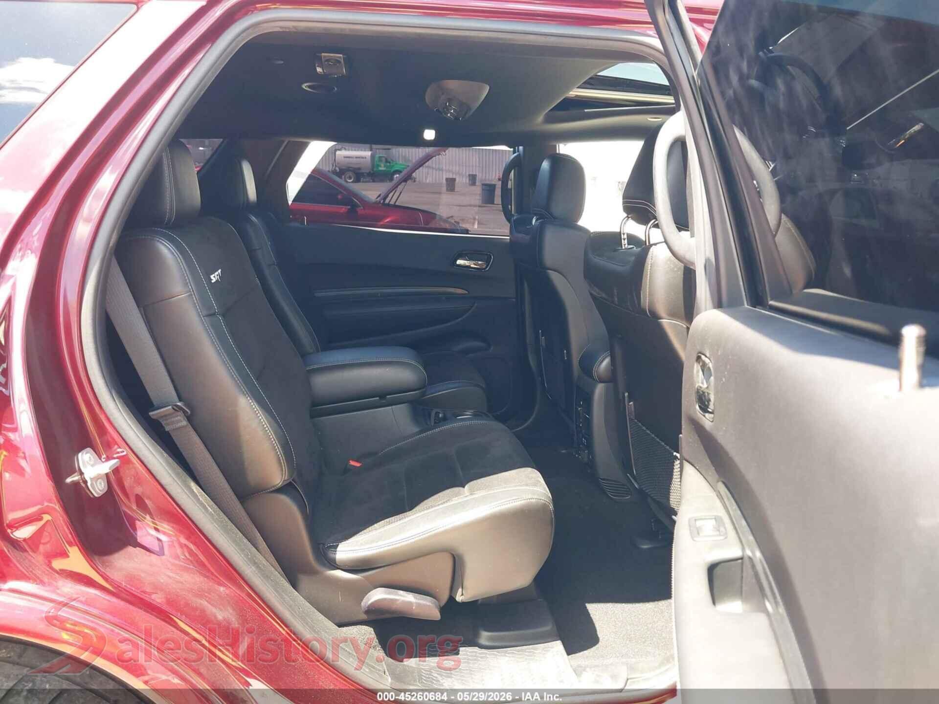 2021 DODGE DURANGO VIN 1C4SDJGJXMC574093, front passenger side