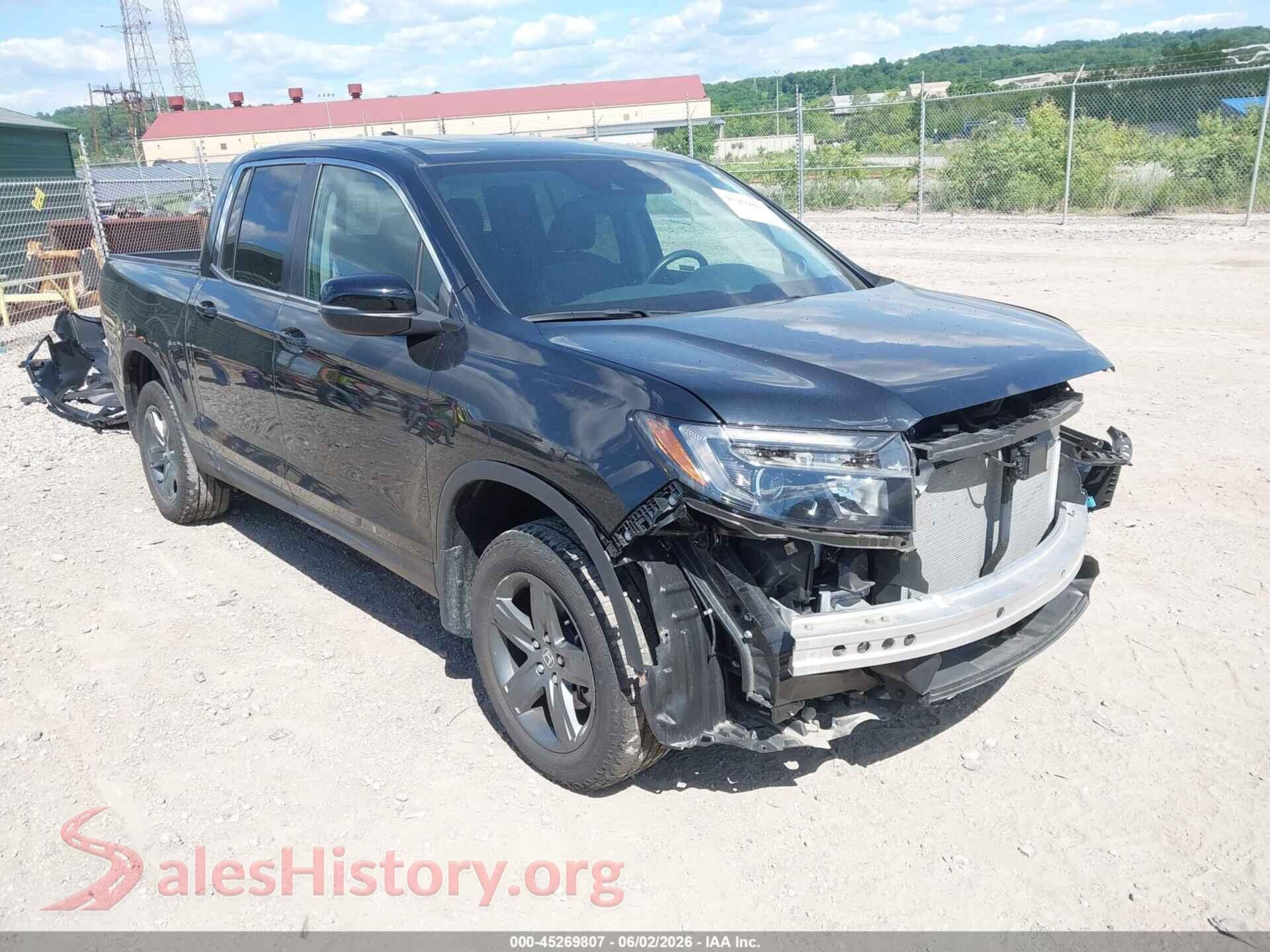 2023 HONDA RIDGELINE VIN 5FPYK3F51PB067856, auction photo