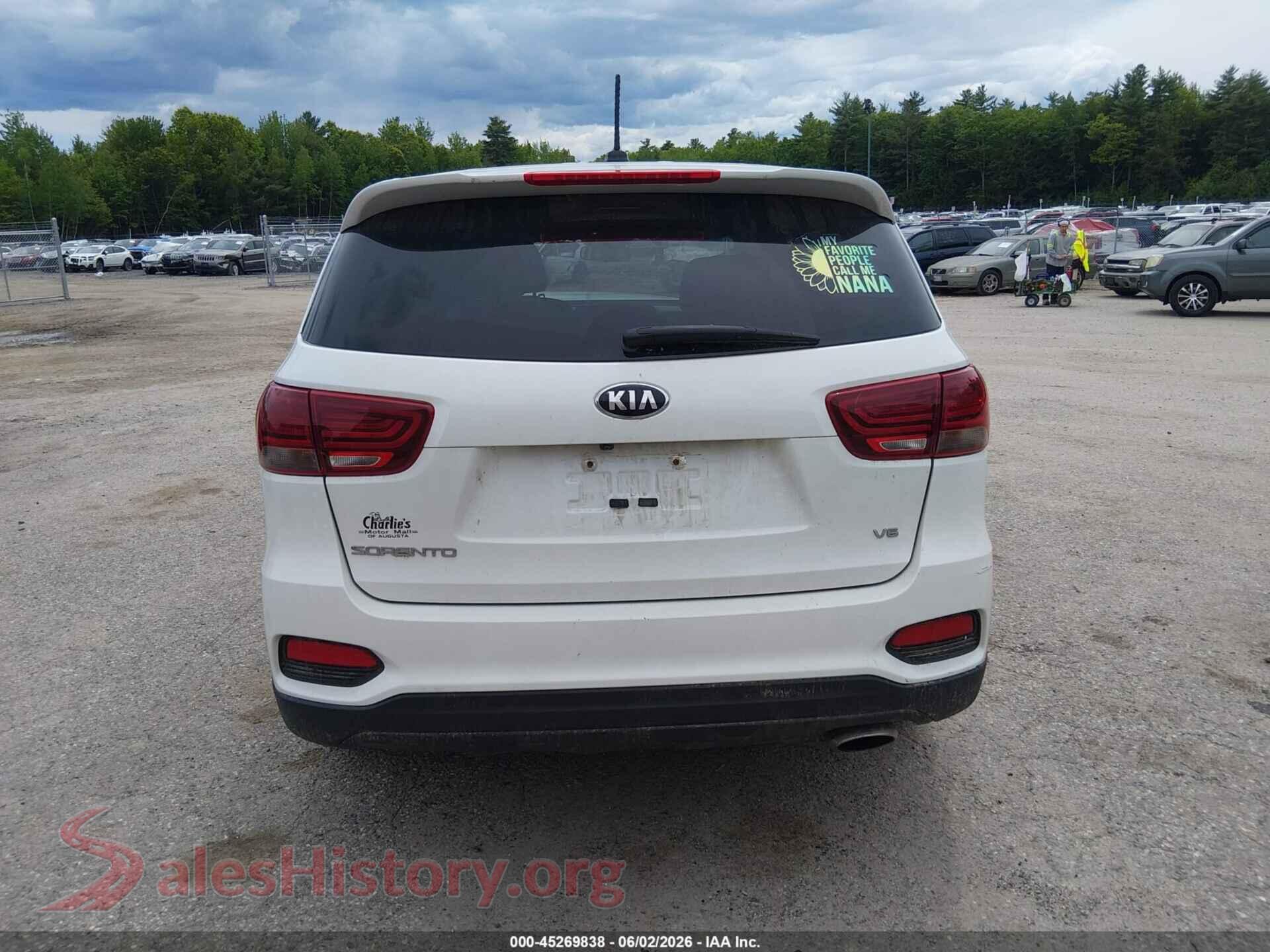 2019 KIA SORENTO VIN 5XYPGDA50KG446125, auction photo 17
