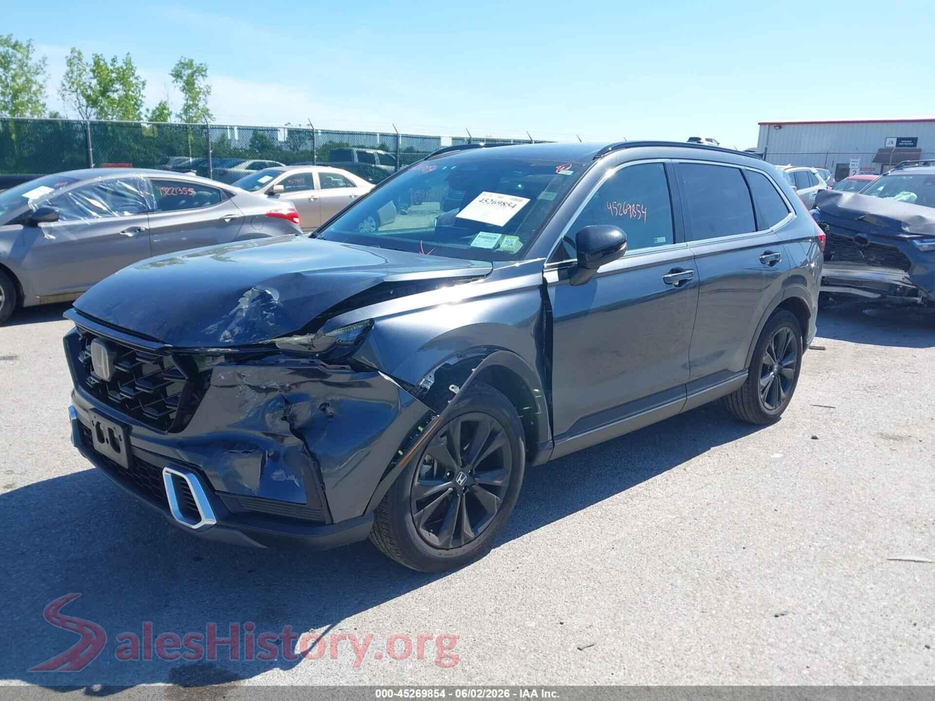 2024 HONDA CR-V HYBRID VIN 2HKRS6H9XRH804524, front view