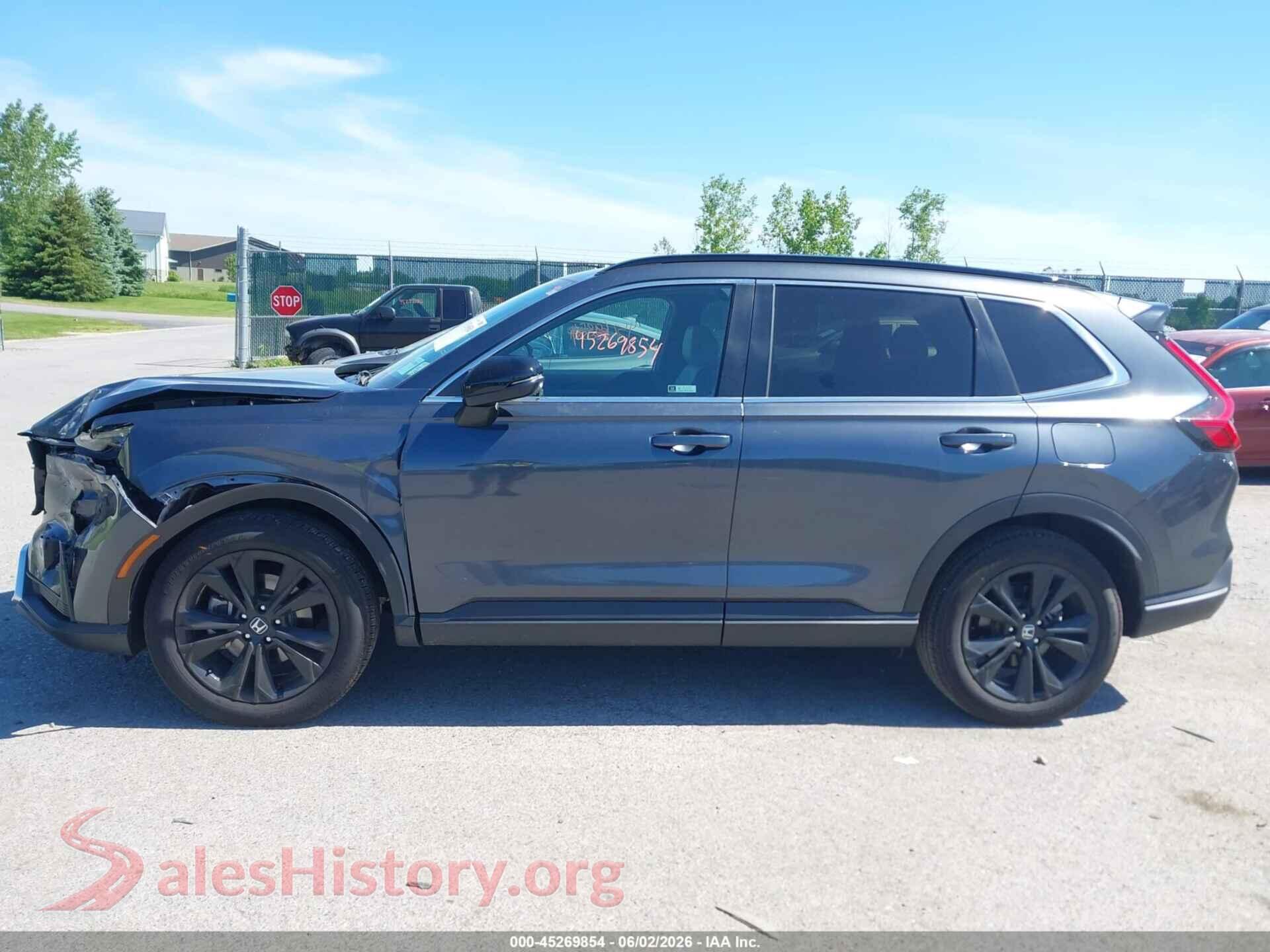 2024 HONDA CR-V HYBRID VIN 2HKRS6H9XRH804524, auction photo 14