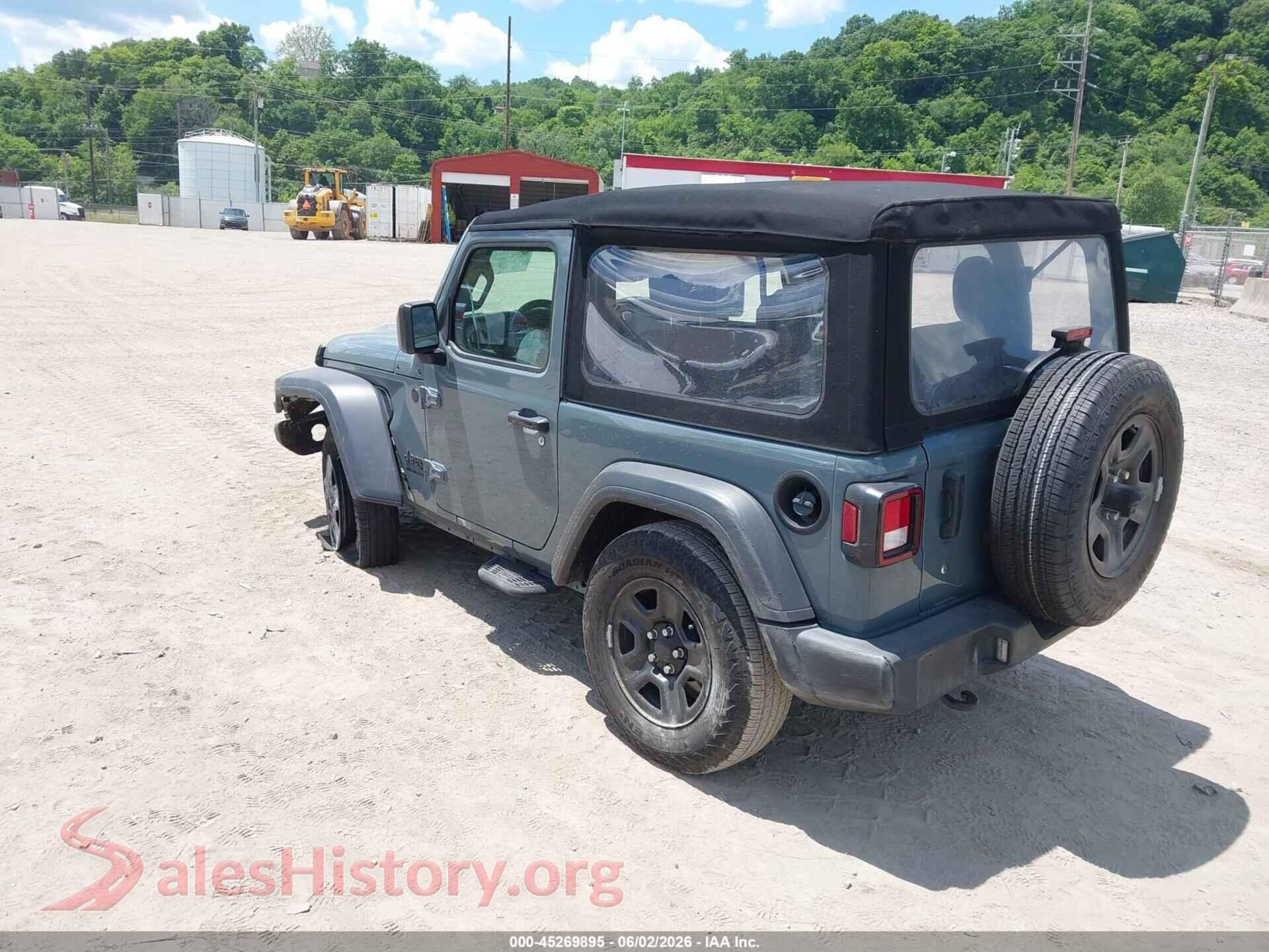 2024 JEEP WRANGLER VIN 1C4PJXAG5RW281920, driver side view