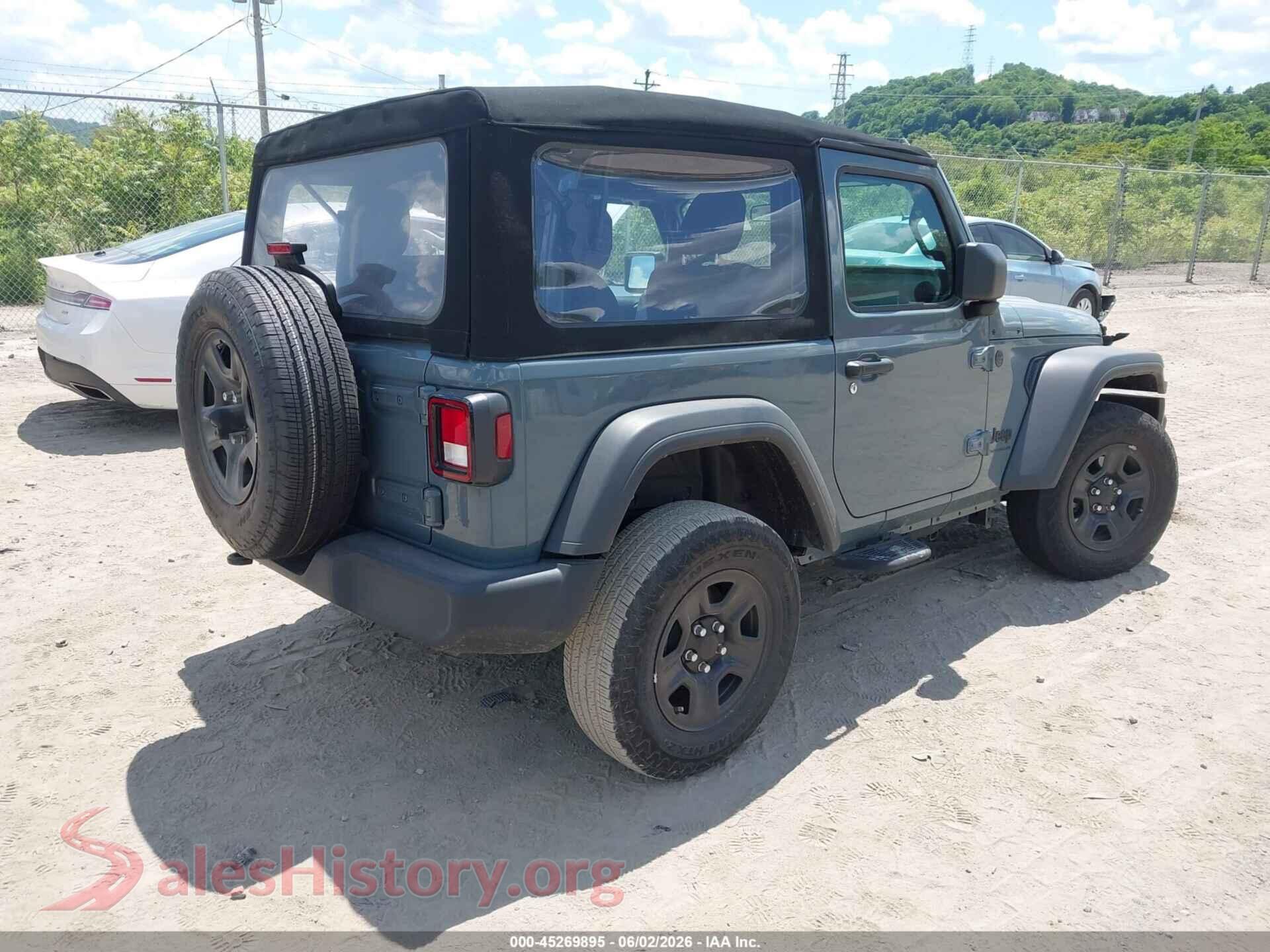 2024 JEEP WRANGLER VIN 1C4PJXAG5RW281920, rear driver side