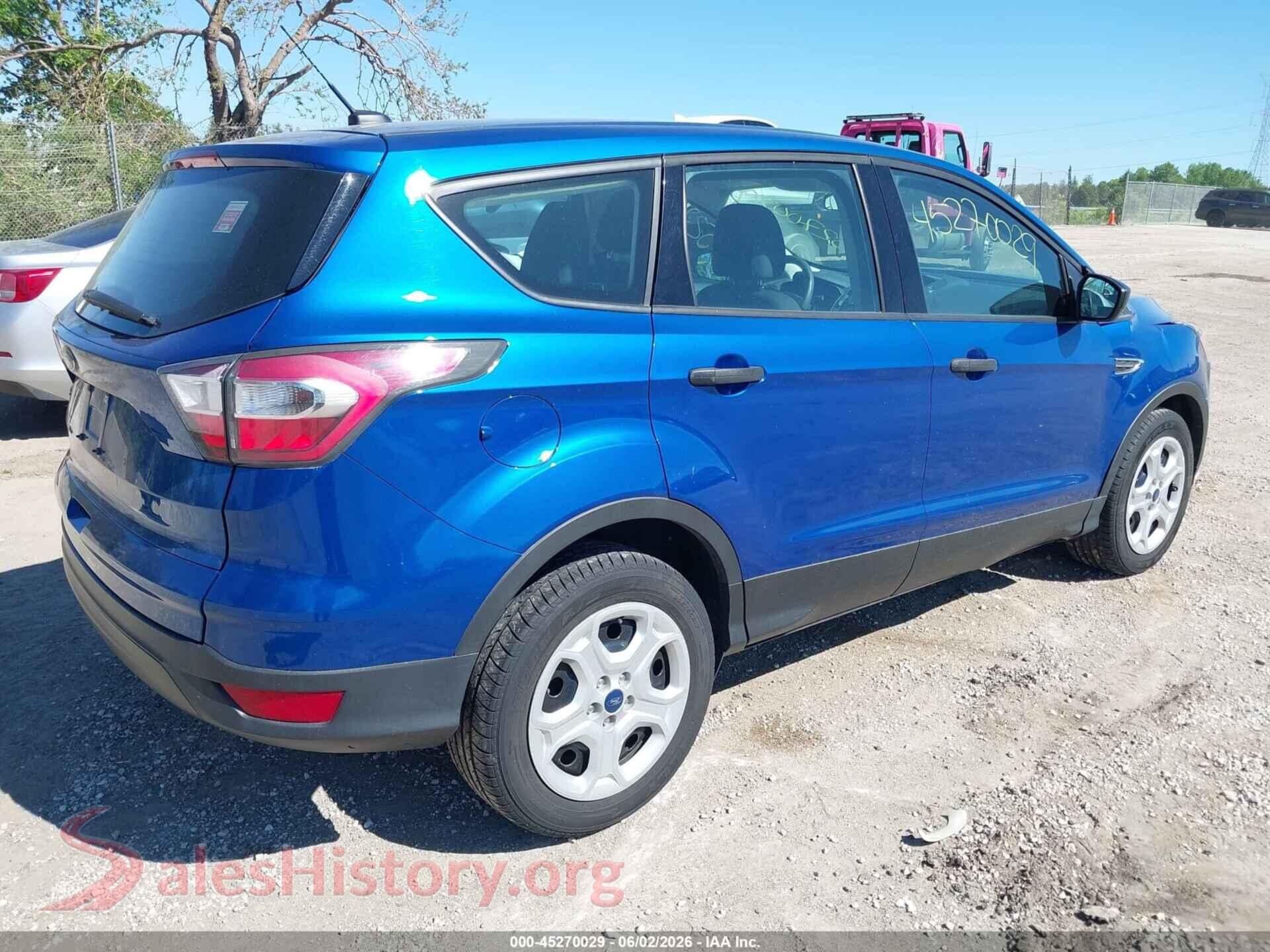 2017 FORD ESCAPE VIN 1FMCU0F70HUA89994, rear driver side