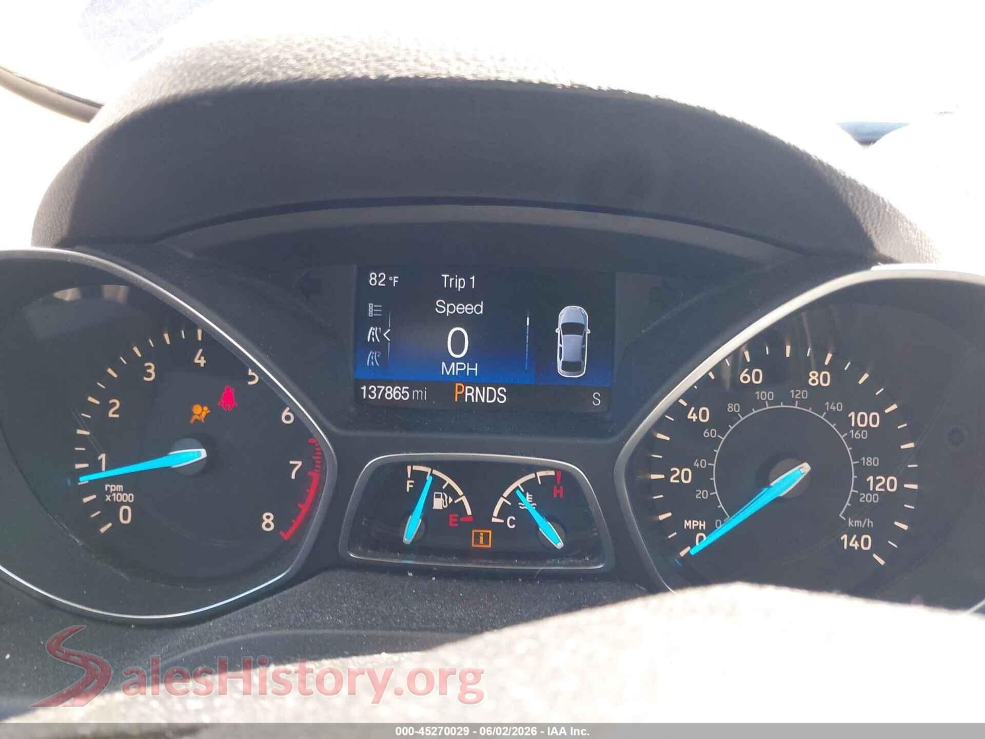 2017 FORD ESCAPE VIN 1FMCU0F70HUA89994, passenger side view