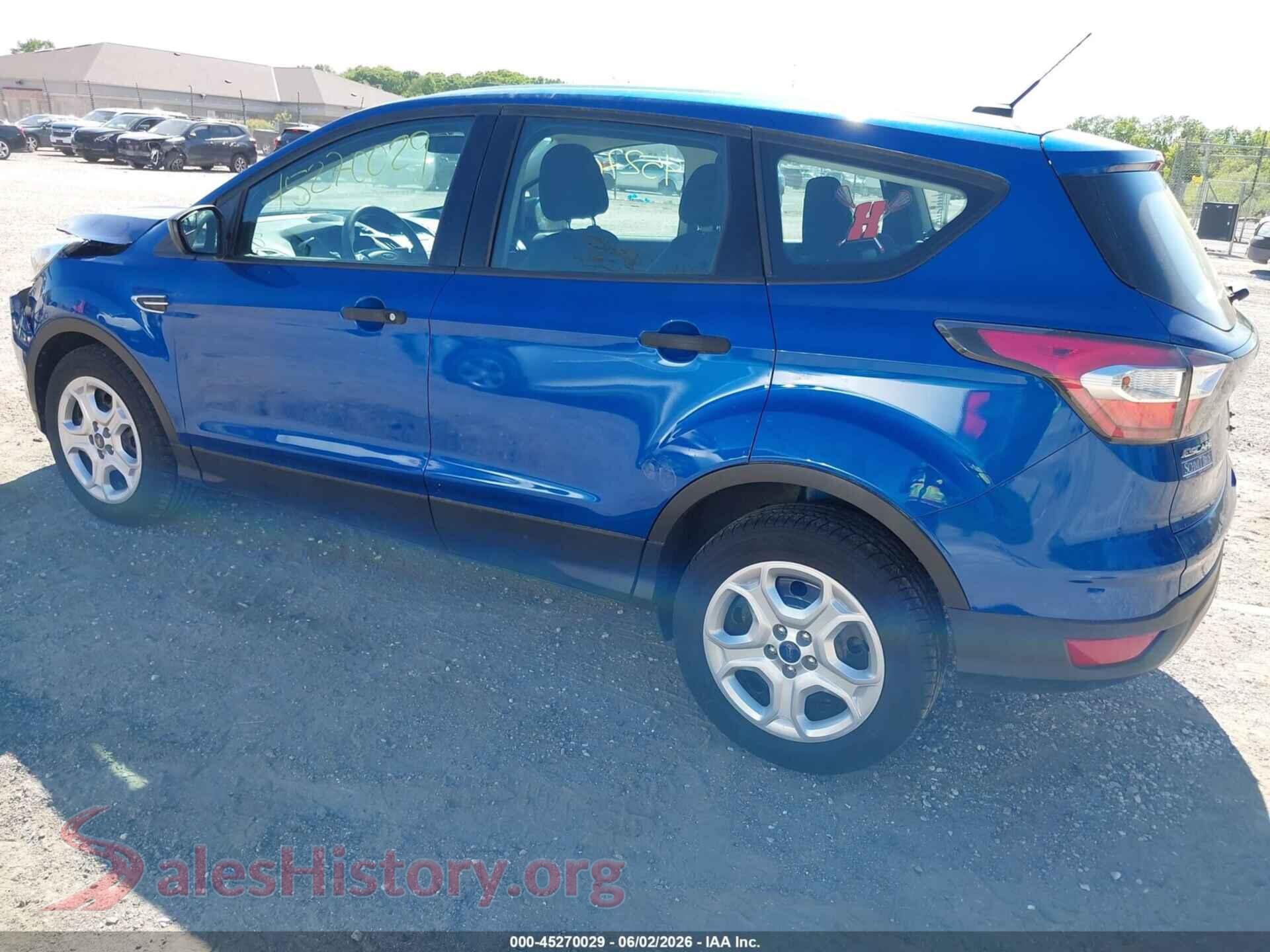 2017 FORD ESCAPE VIN 1FMCU0F70HUA89994, driver side view