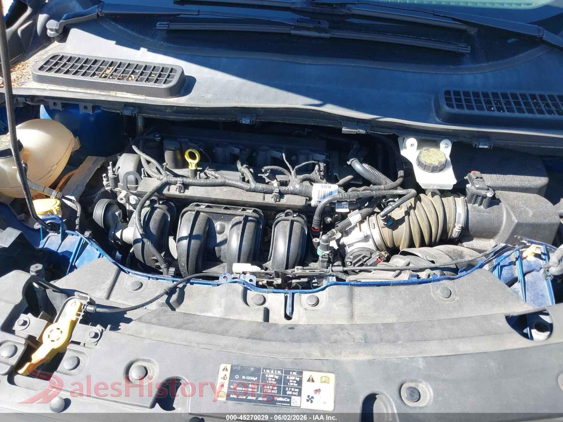 2017 FORD ESCAPE VIN 1FMCU0F70HUA89994, interior dashboard