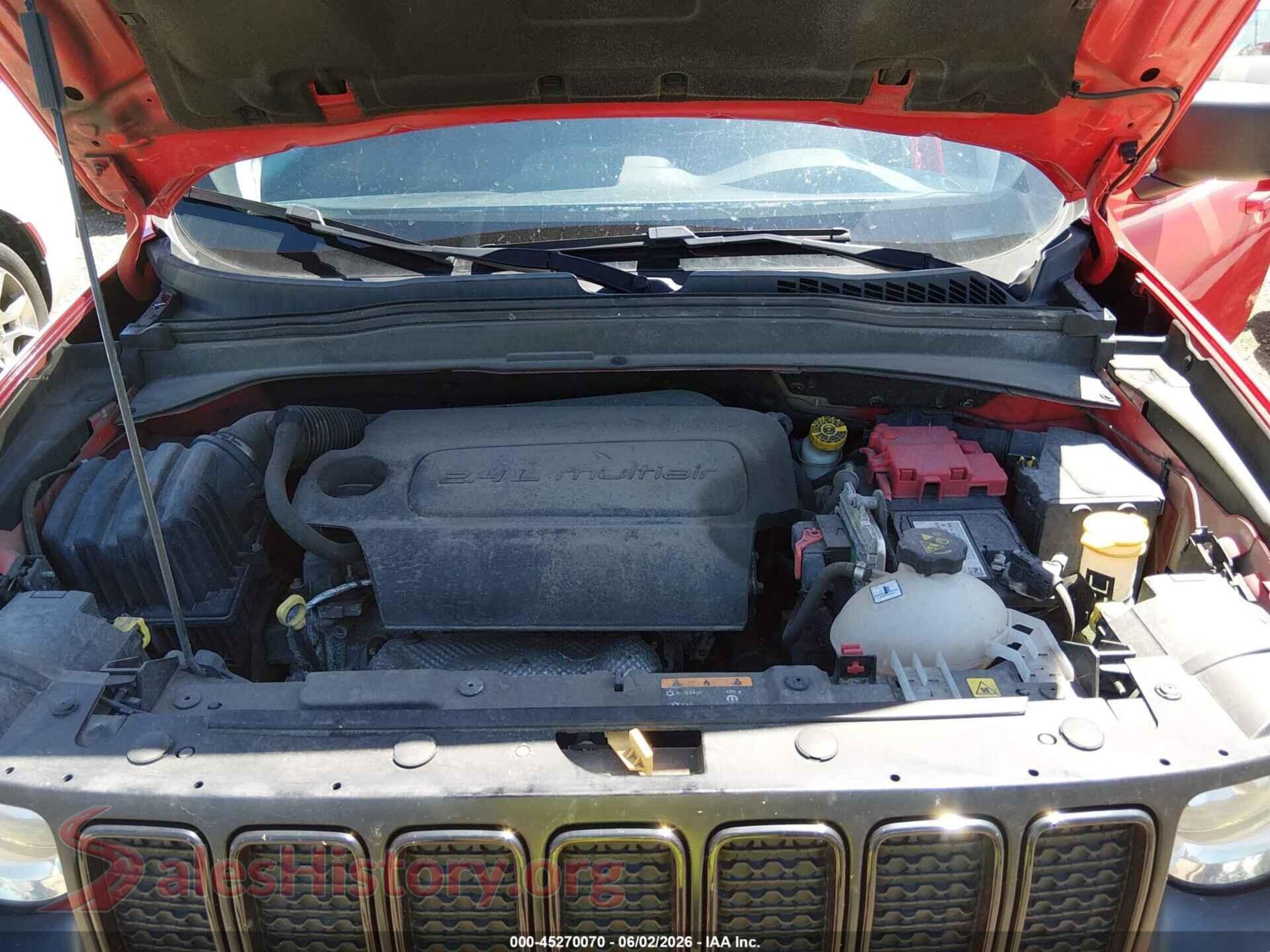 2021 JEEP RENEGADE VIN ZACNJDAB5MPM53263, interior dashboard