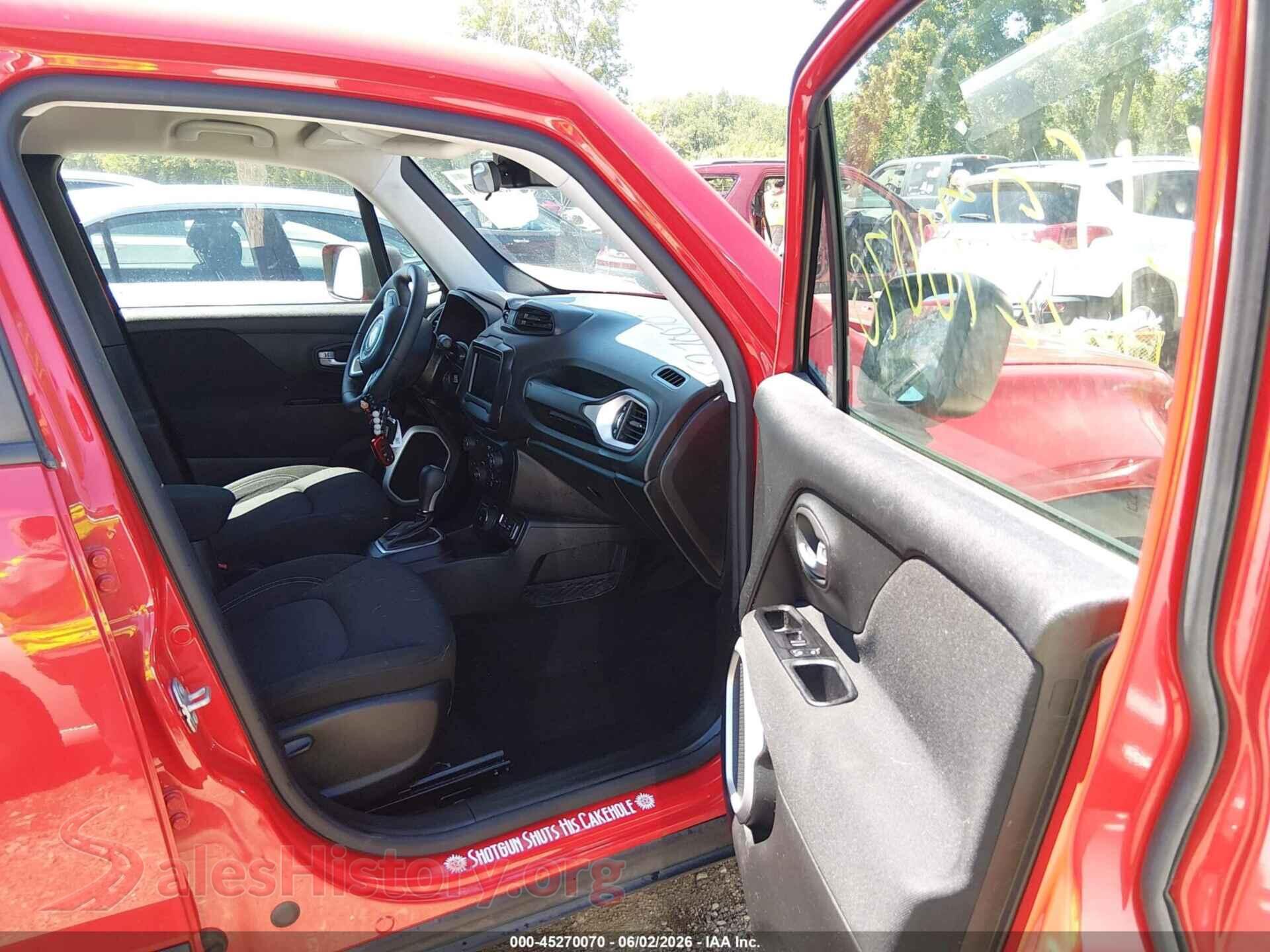 2021 JEEP RENEGADE VIN ZACNJDAB5MPM53263, rear view