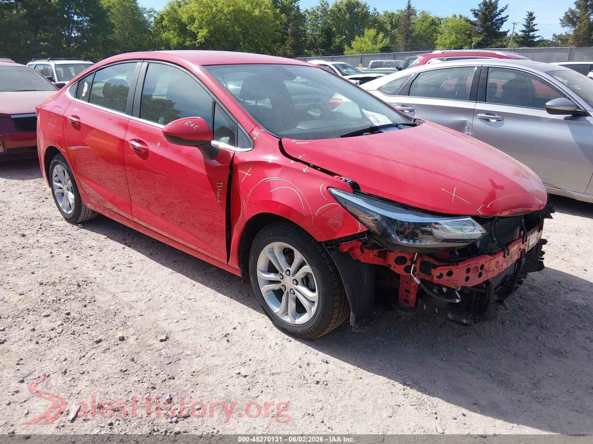 1G1BE5SM9K7115903 2019 CHEVROLET CRUZE