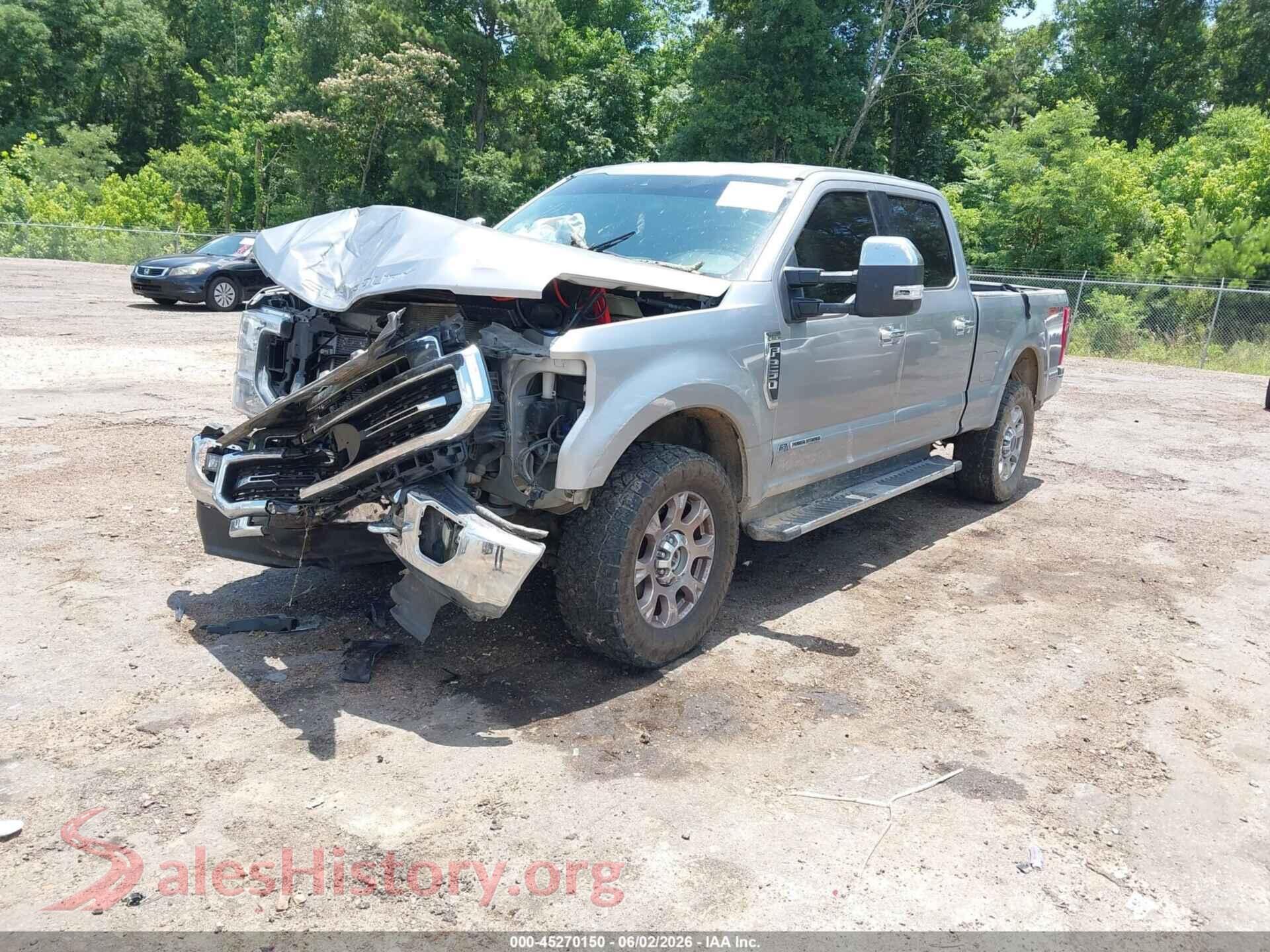 2020 FORD F-250 VIN 1FT7W2BT4LEC15968, front view
