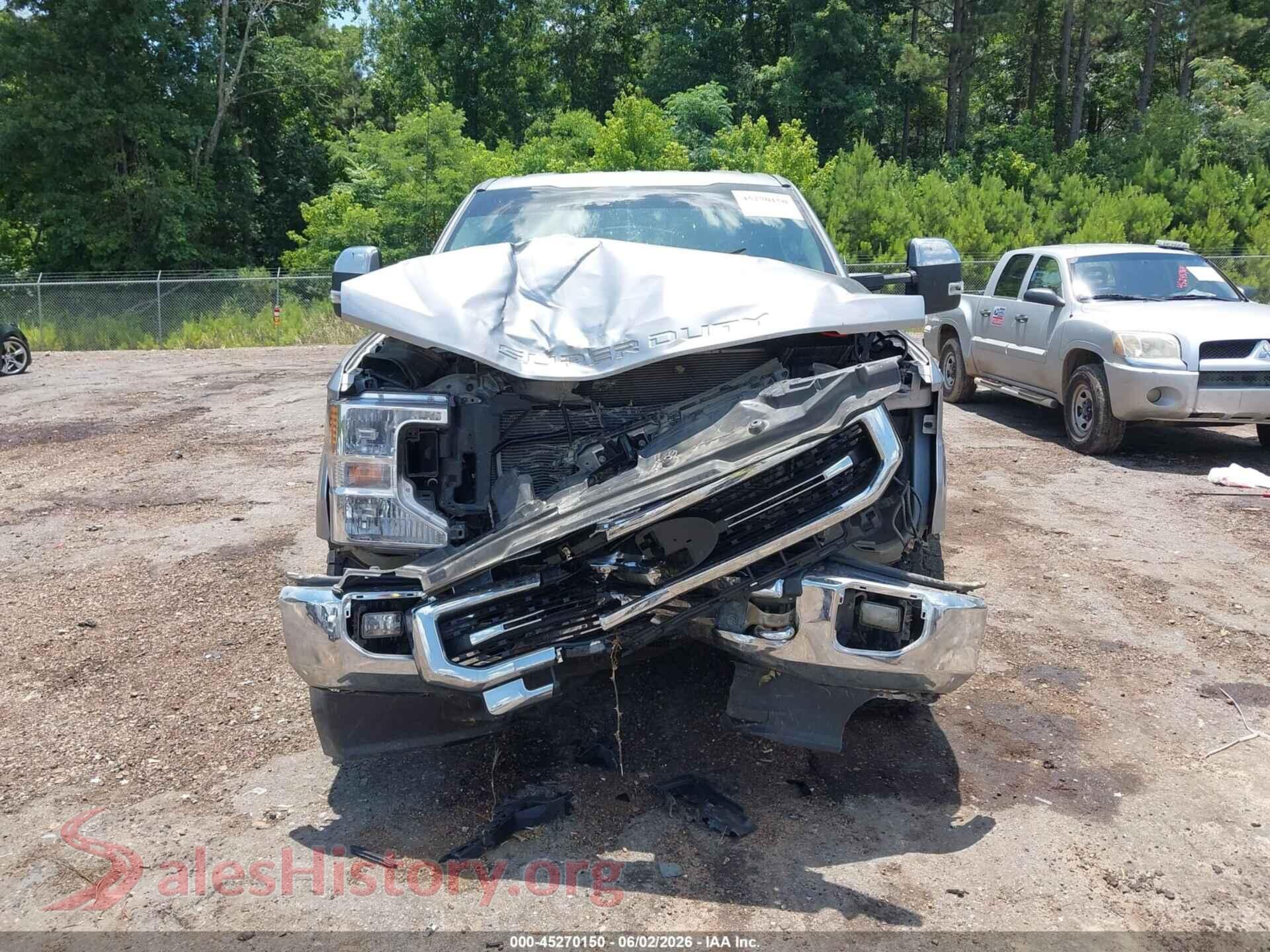 2020 FORD F-250 VIN 1FT7W2BT4LEC15968, damage close-up