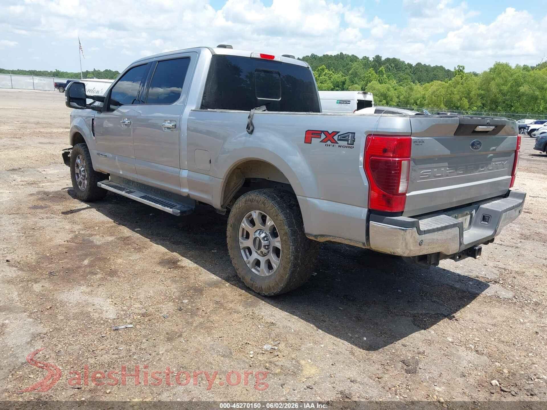 2020 FORD F-250 VIN 1FT7W2BT4LEC15968, driver side view