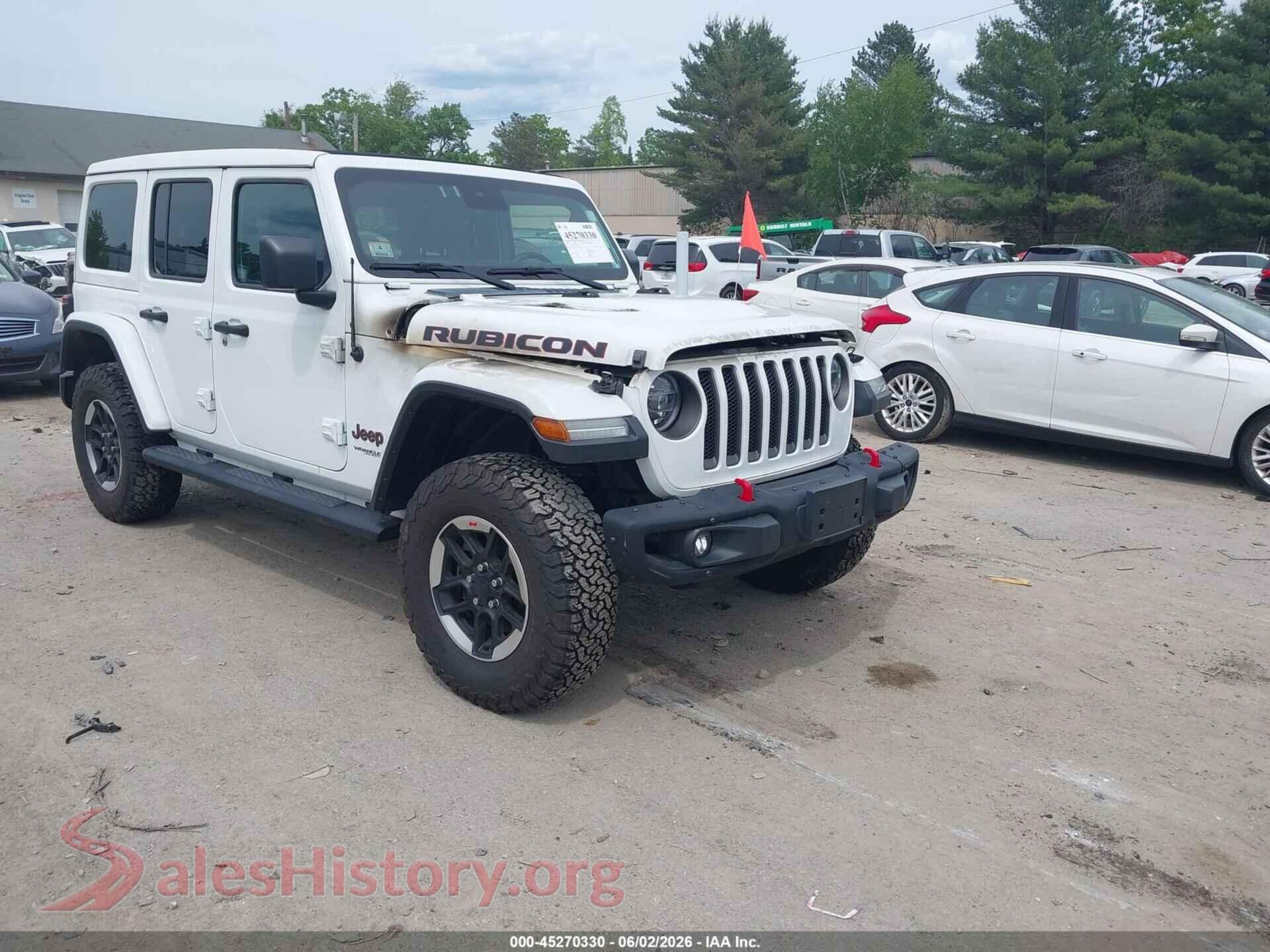 2020 JEEP WRANGLER UNLIMITED VIN 1C4HJXFN7LW176315, auction photo