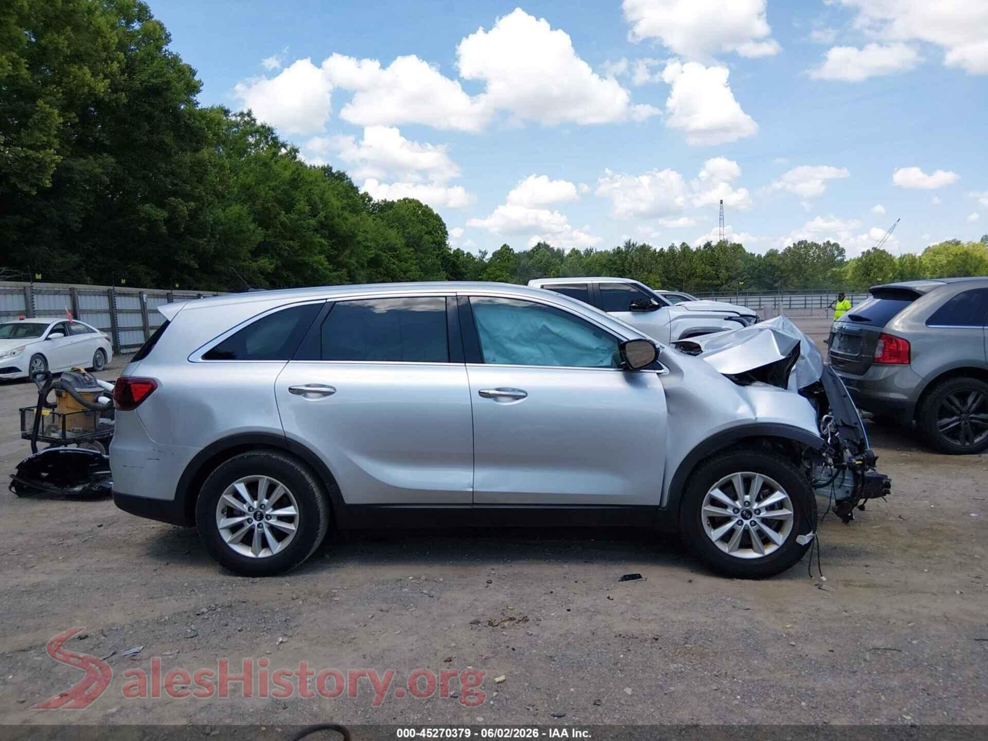 2019 KIA SORENTO VIN 5XYPG4A57KG474200, auction photo 13
