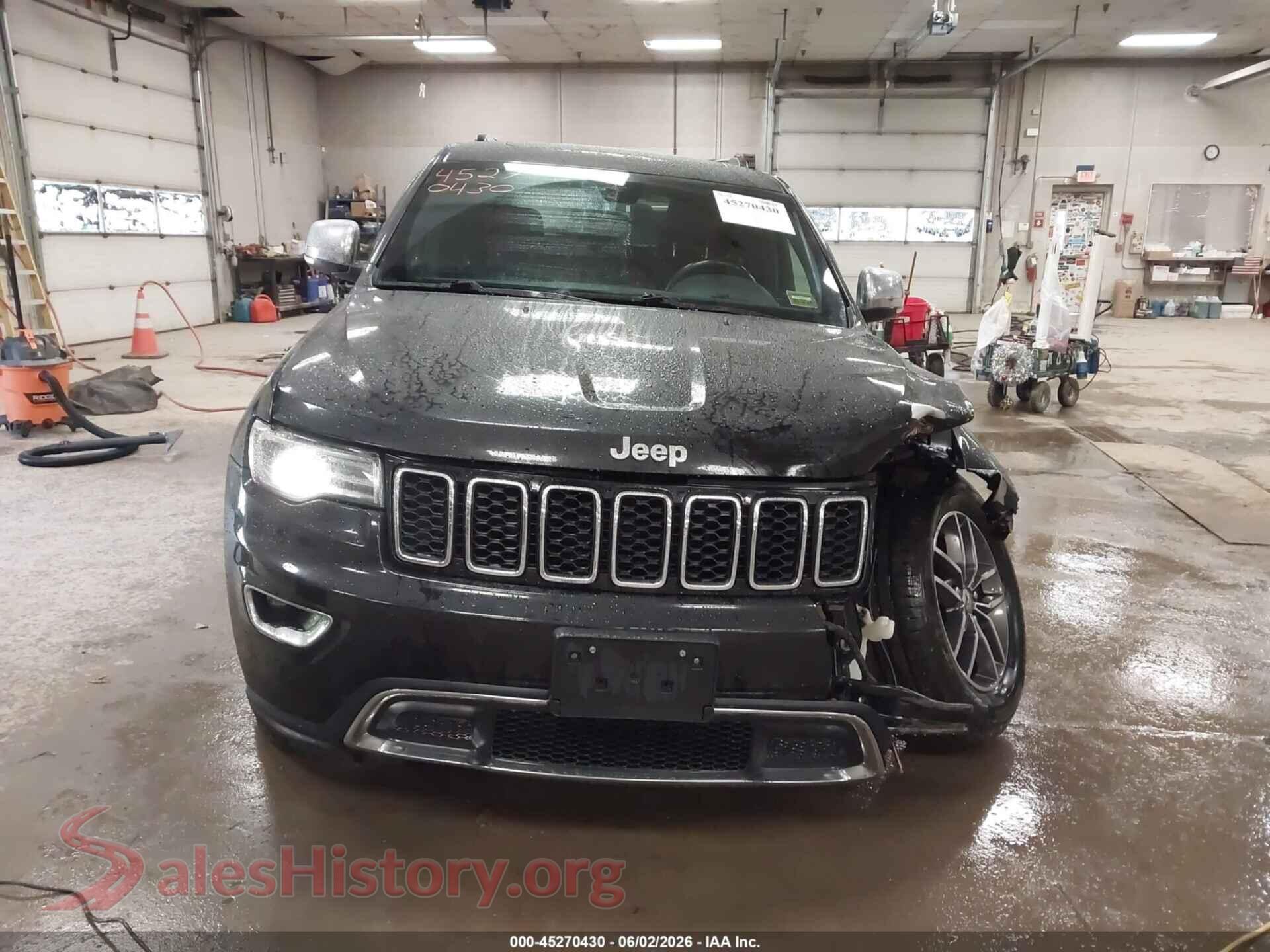2017 JEEP GRAND CHEROKEE VIN 1C4RJFBG6HC908979, rear passenger side