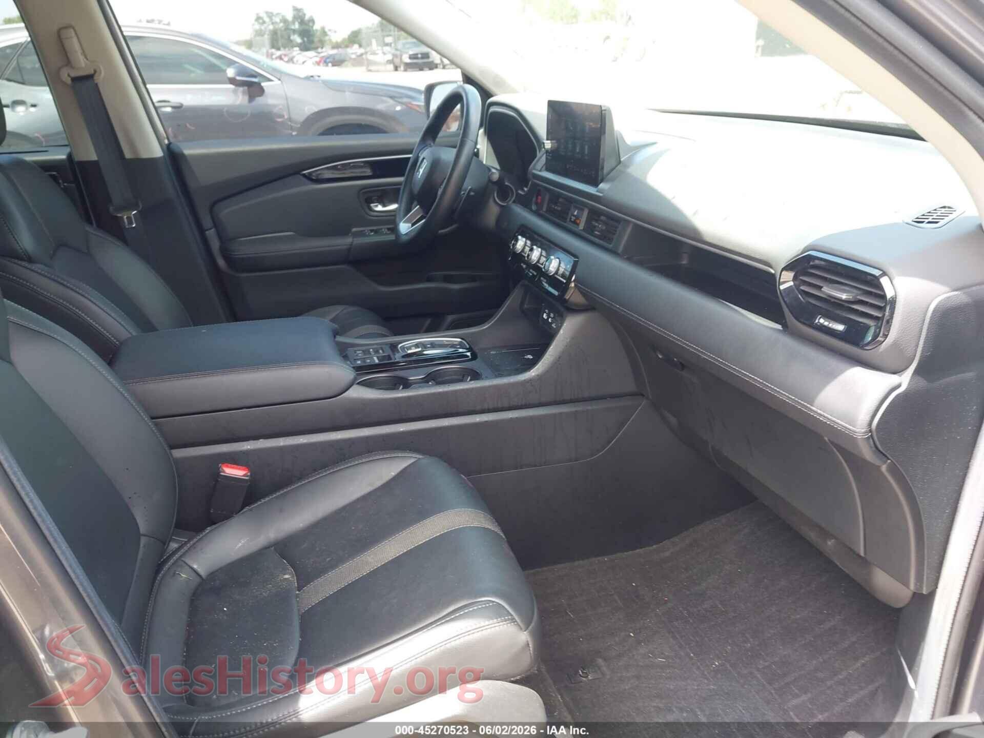 2024 HONDA PILOT VIN 5FNYG1H40RB008819, rear view