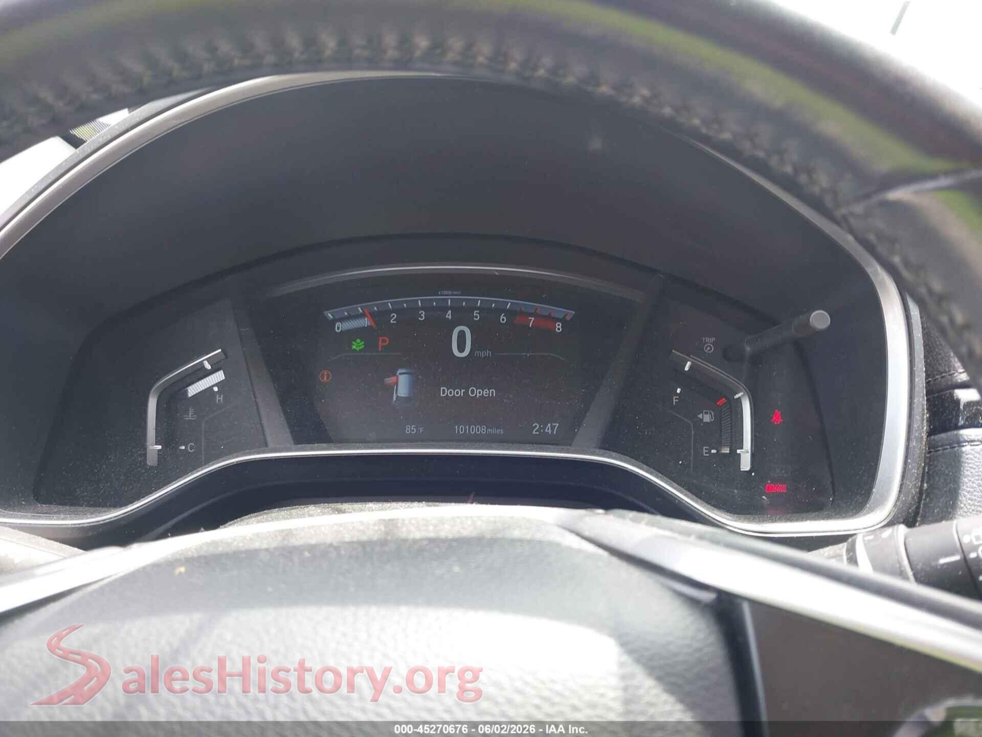 2019 HONDA CR-V VIN 5J6RW2H83KL022470, passenger side view