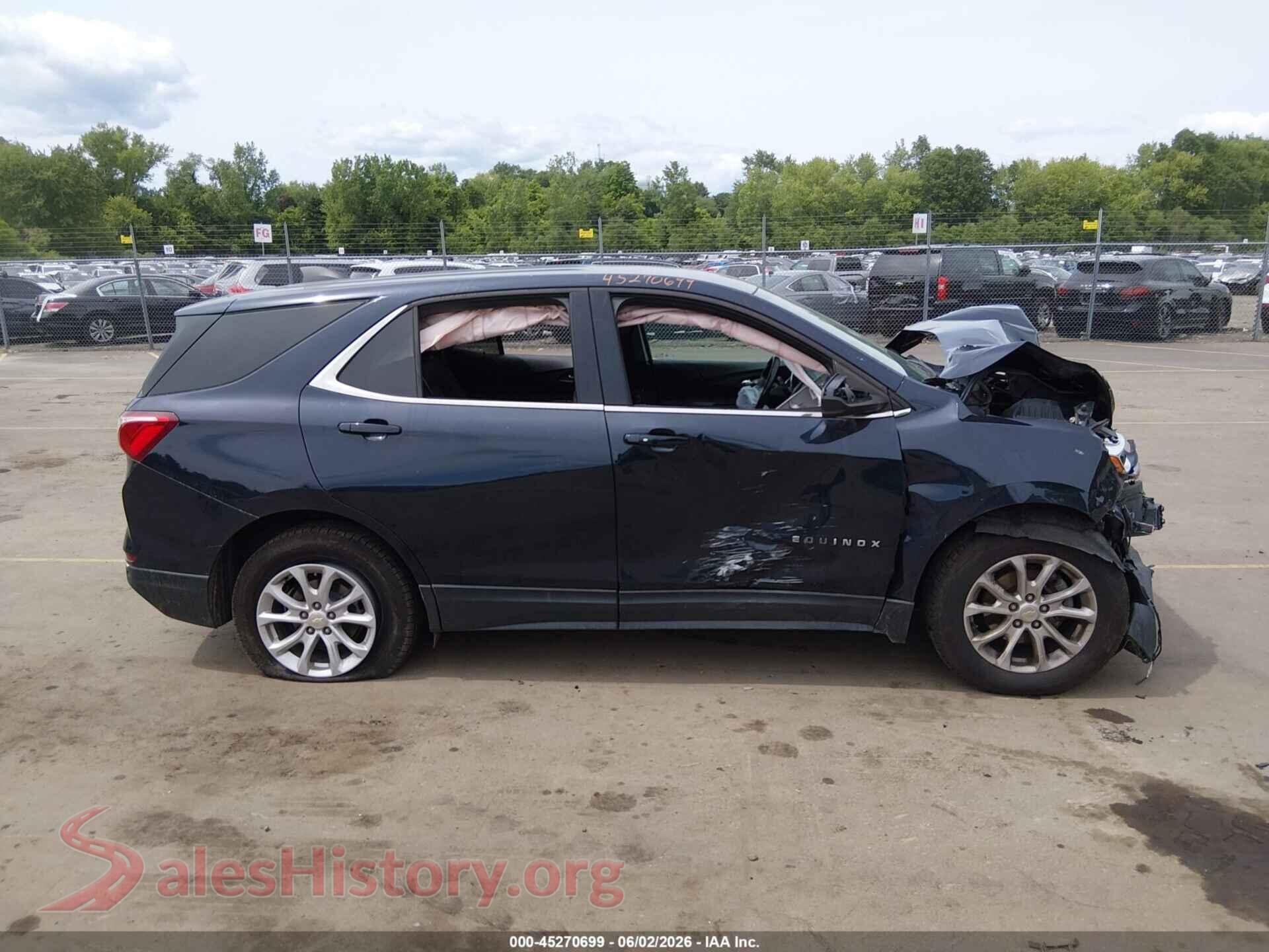 2020 CHEVROLET EQUINOX VIN 3GNAXUEV5LS686326, damage close-up