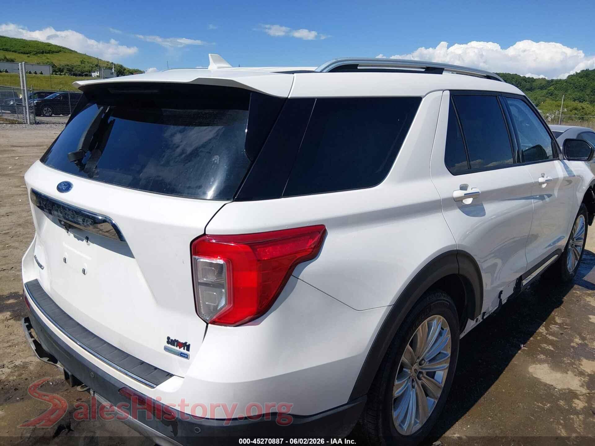 2020 FORD EXPLORER VIN 1FMSK8FHXLGD19301, rear driver side