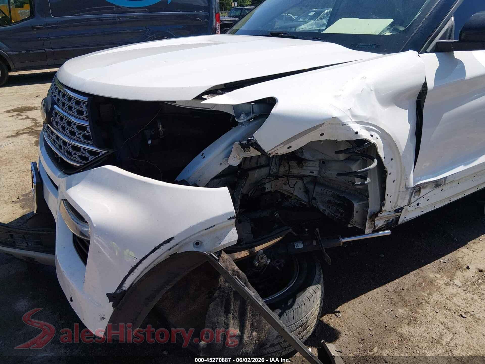 2020 FORD EXPLORER VIN 1FMSK8FHXLGD19301, rear passenger side