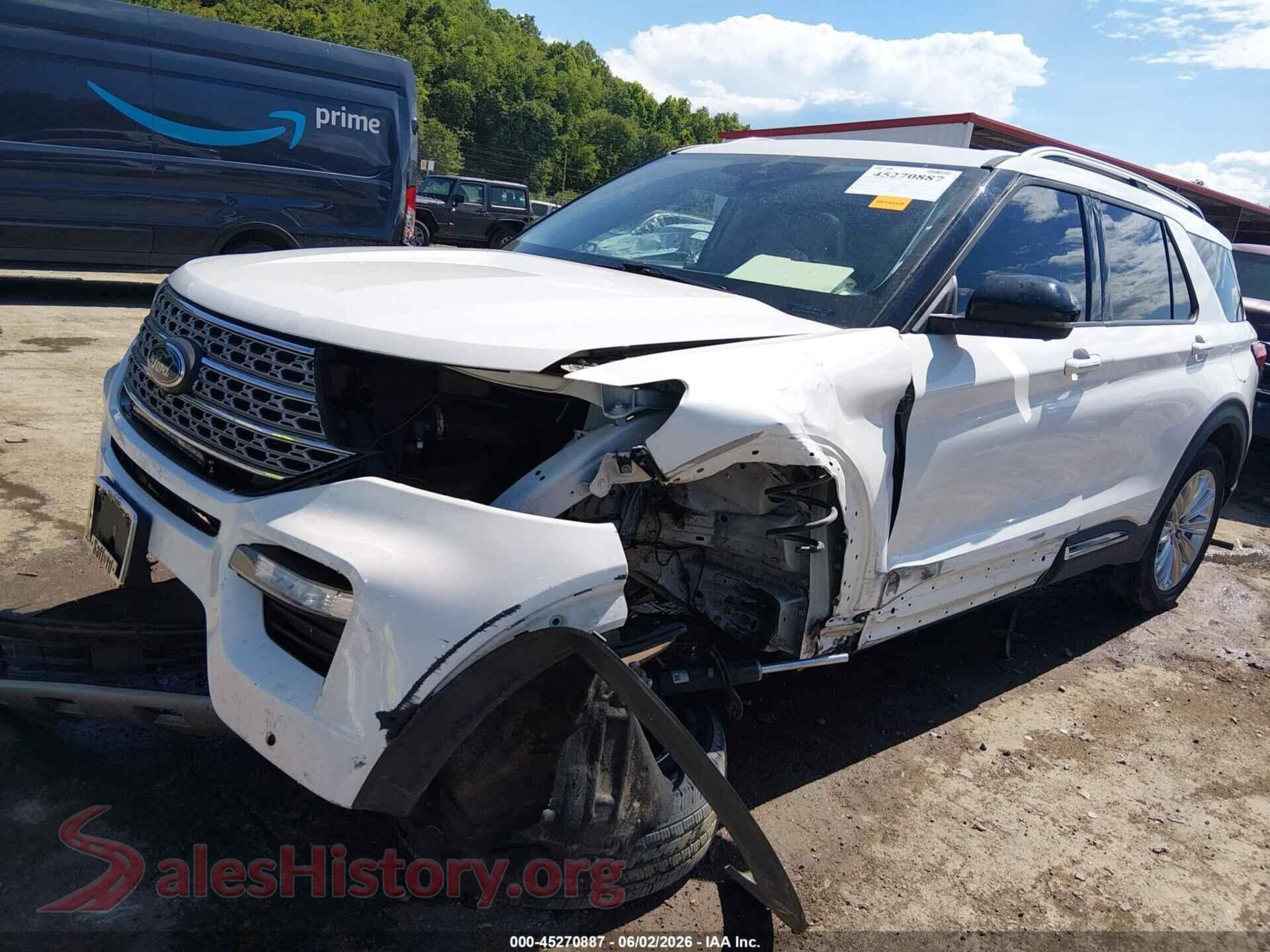 2020 FORD EXPLORER VIN 1FMSK8FHXLGD19301, front view
