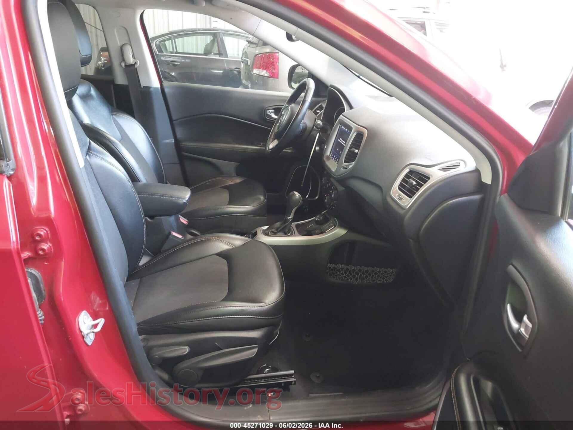 2018 JEEP COMPASS VIN 3C4NJDBB4JT362068, rear view