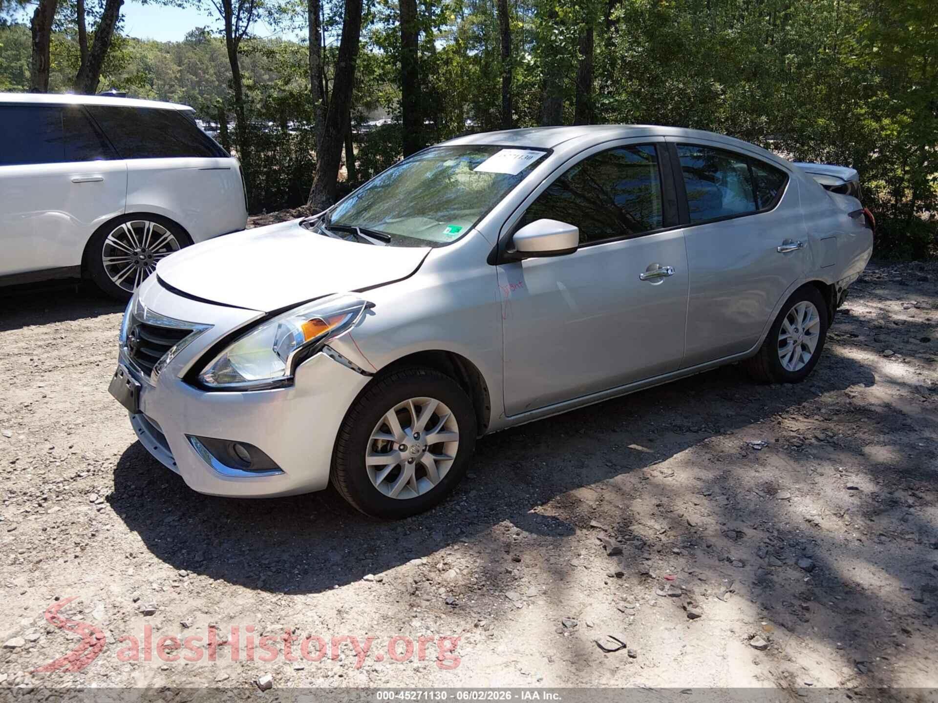 2017 NISSAN VERSA VIN 3N1CN7AP3HL877795, front view