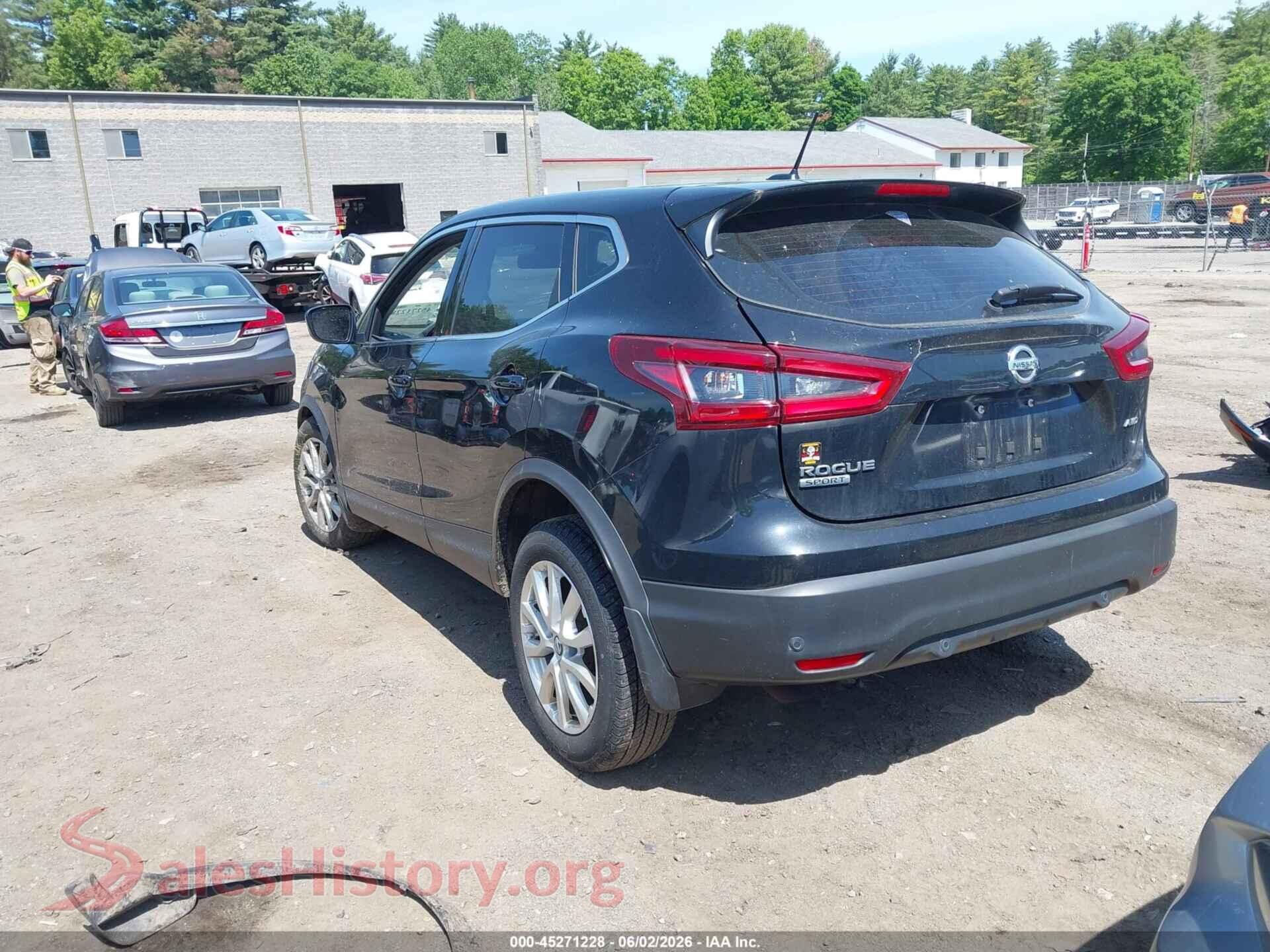2022 NISSAN ROGUE SPORT VIN JN1BJ1AW5NW683304, driver side view