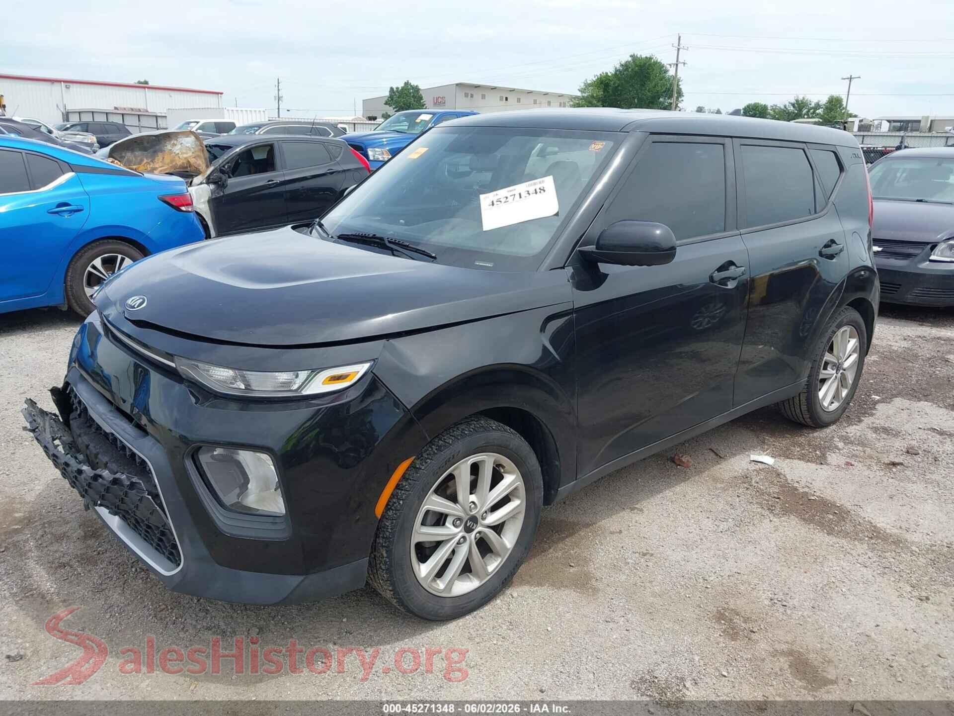 2020 KIA SOUL VIN KNDJ23AU0L7707760, front view