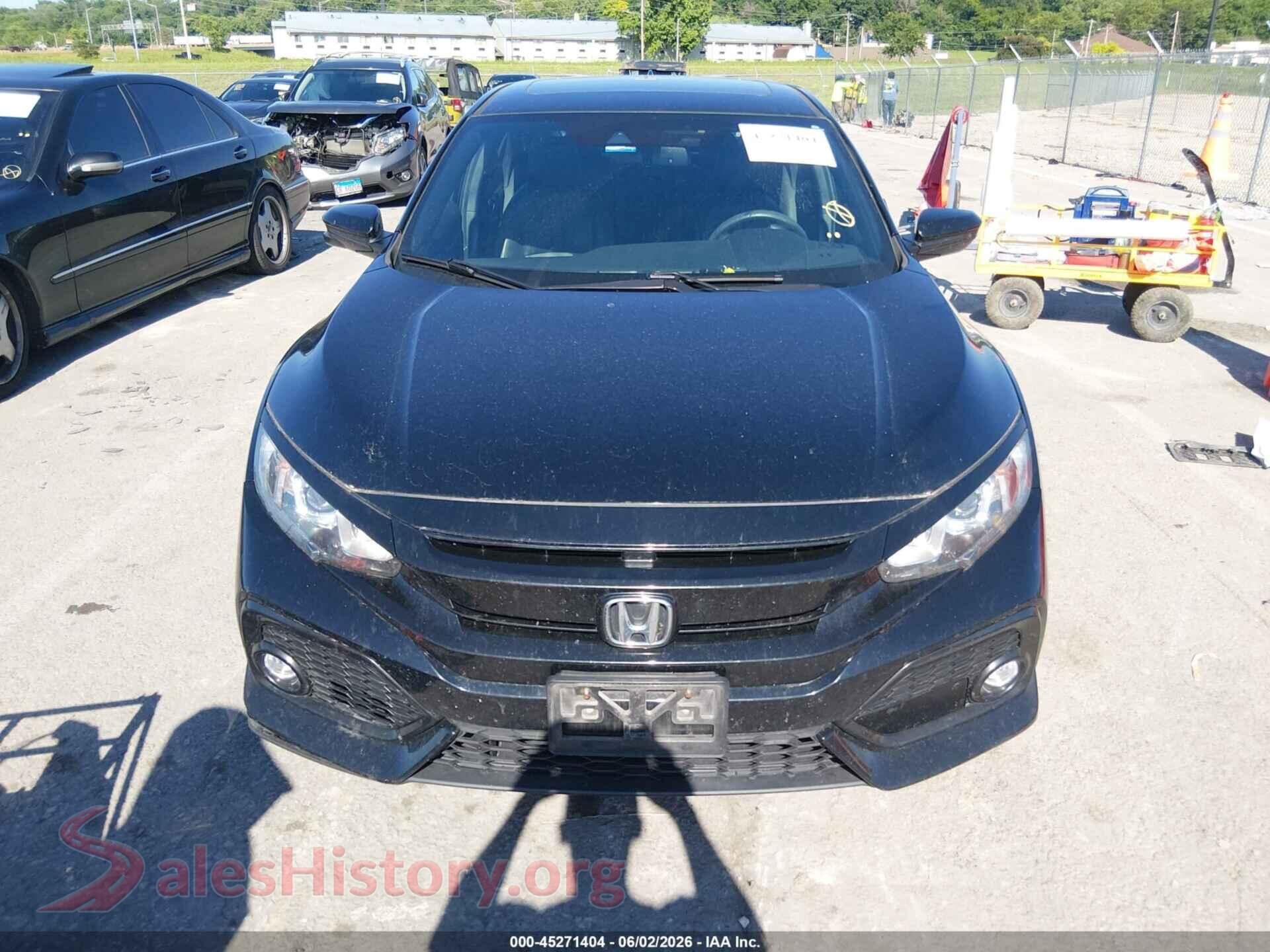 2019 HONDA CIVIC VIN SHHFK7H85KU203296, damage close-up