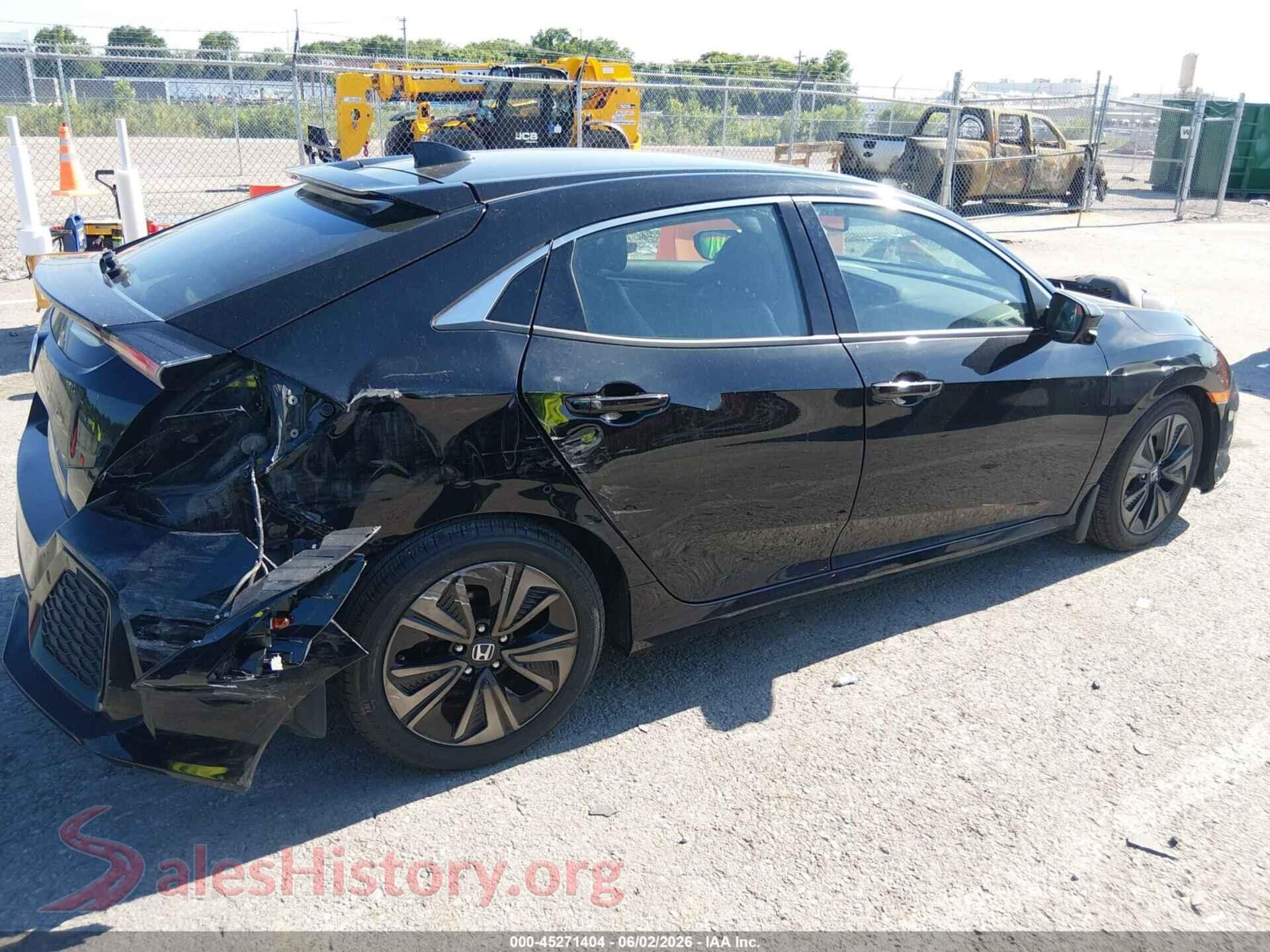 2019 HONDA CIVIC VIN SHHFK7H85KU203296, rear passenger side