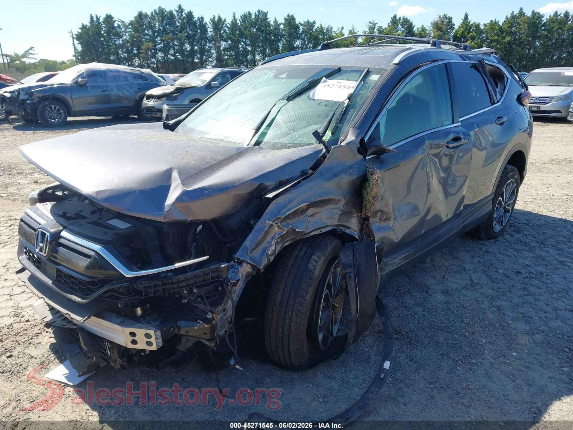 2021 HONDA CR-V VIN 2HKRW2H85MH659650, front view