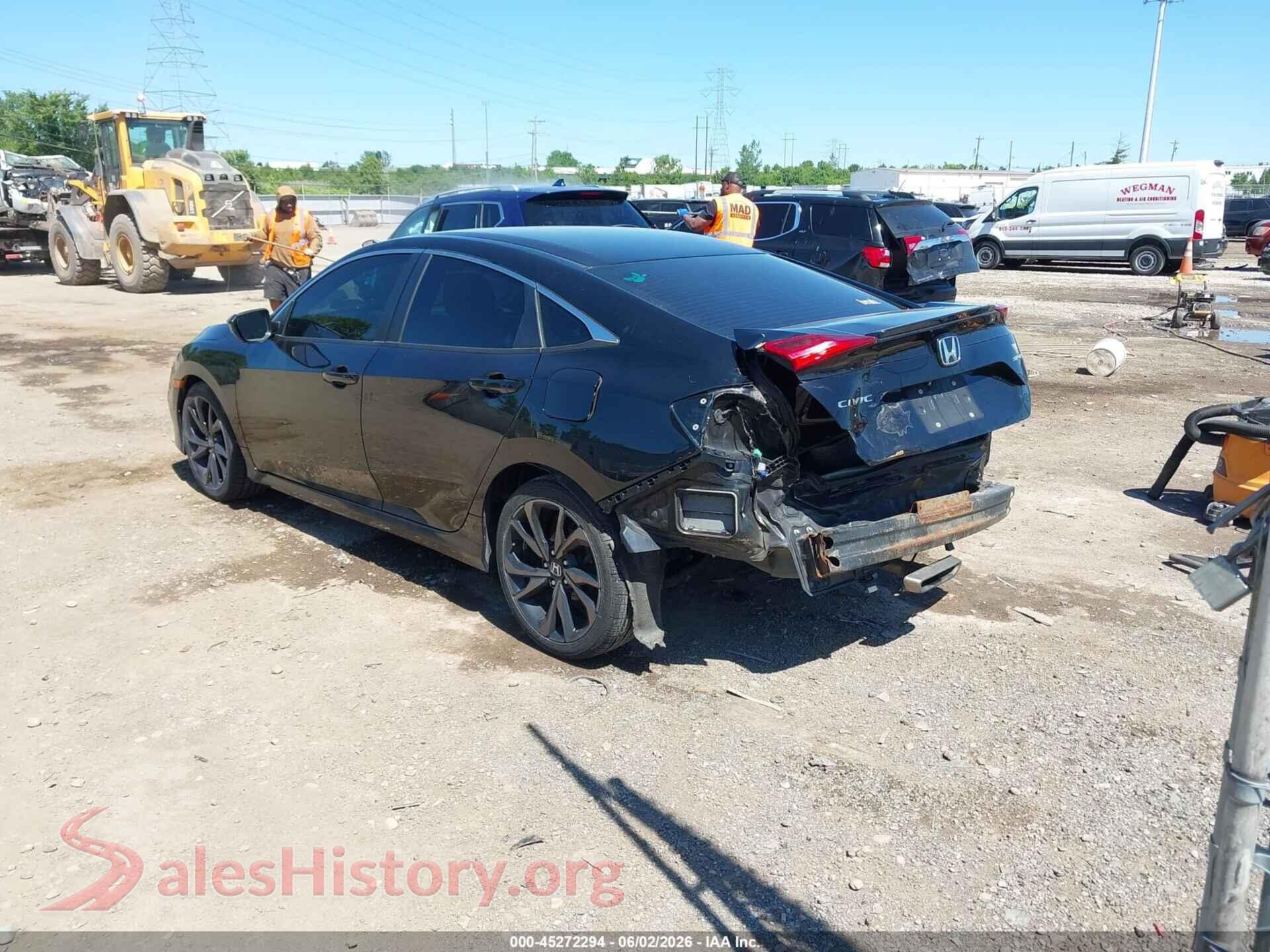 2020 HONDA CIVIC VIN 19XFC2F89LE025386, driver side view