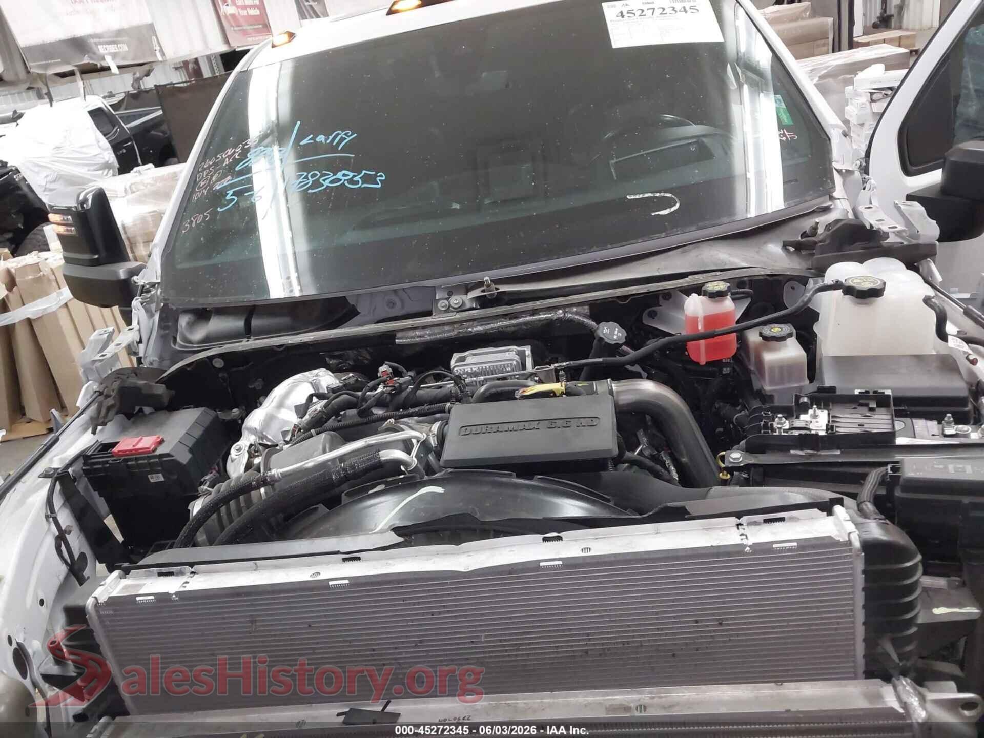 2022 CHEVROLET SILVERADO 2500HD VIN 2GC4YPEY9N1243805, interior dashboard