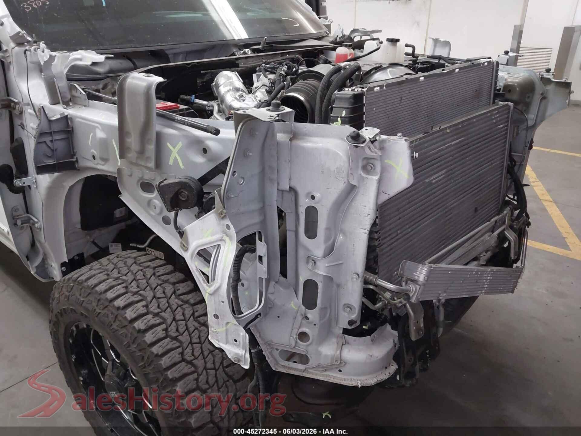 2022 CHEVROLET SILVERADO 2500HD VIN 2GC4YPEY9N1243805, rear passenger side