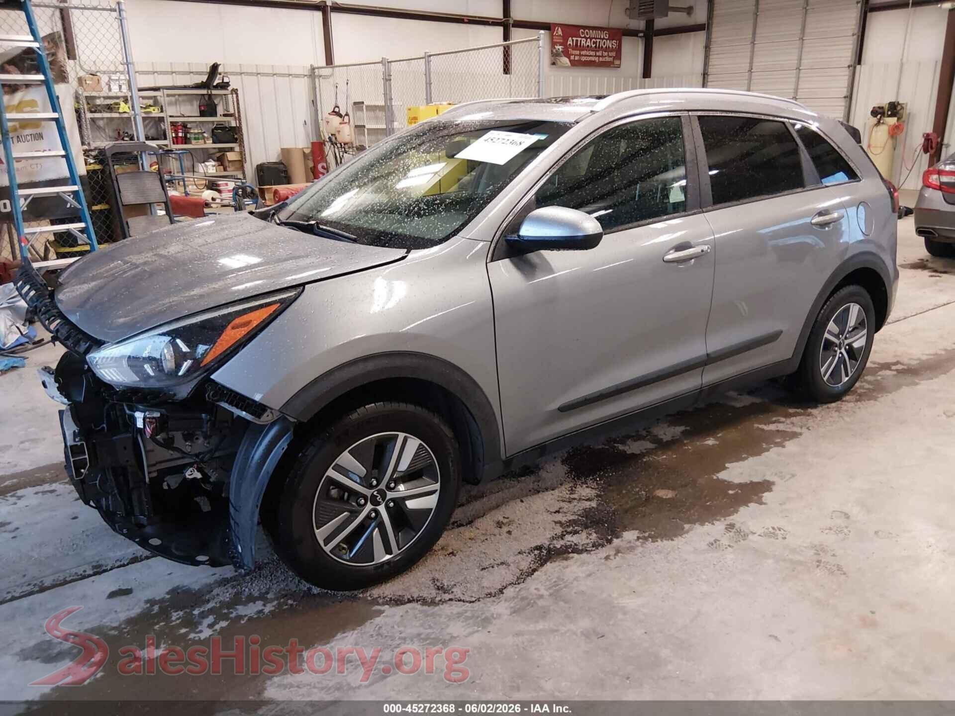 2022 KIA NIRO VIN KNDCB3LC2N5506342, front view