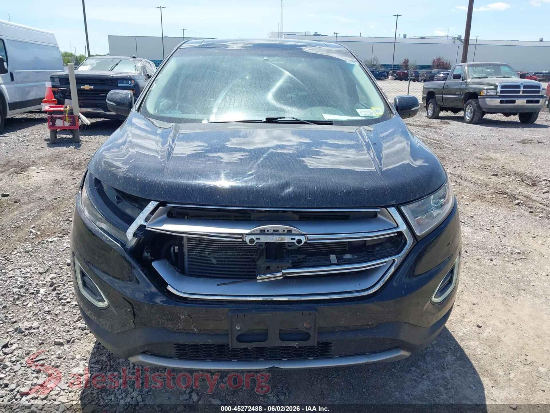 2017 FORD EDGE VIN 2FMPK4K89HBC53049, damage close-up