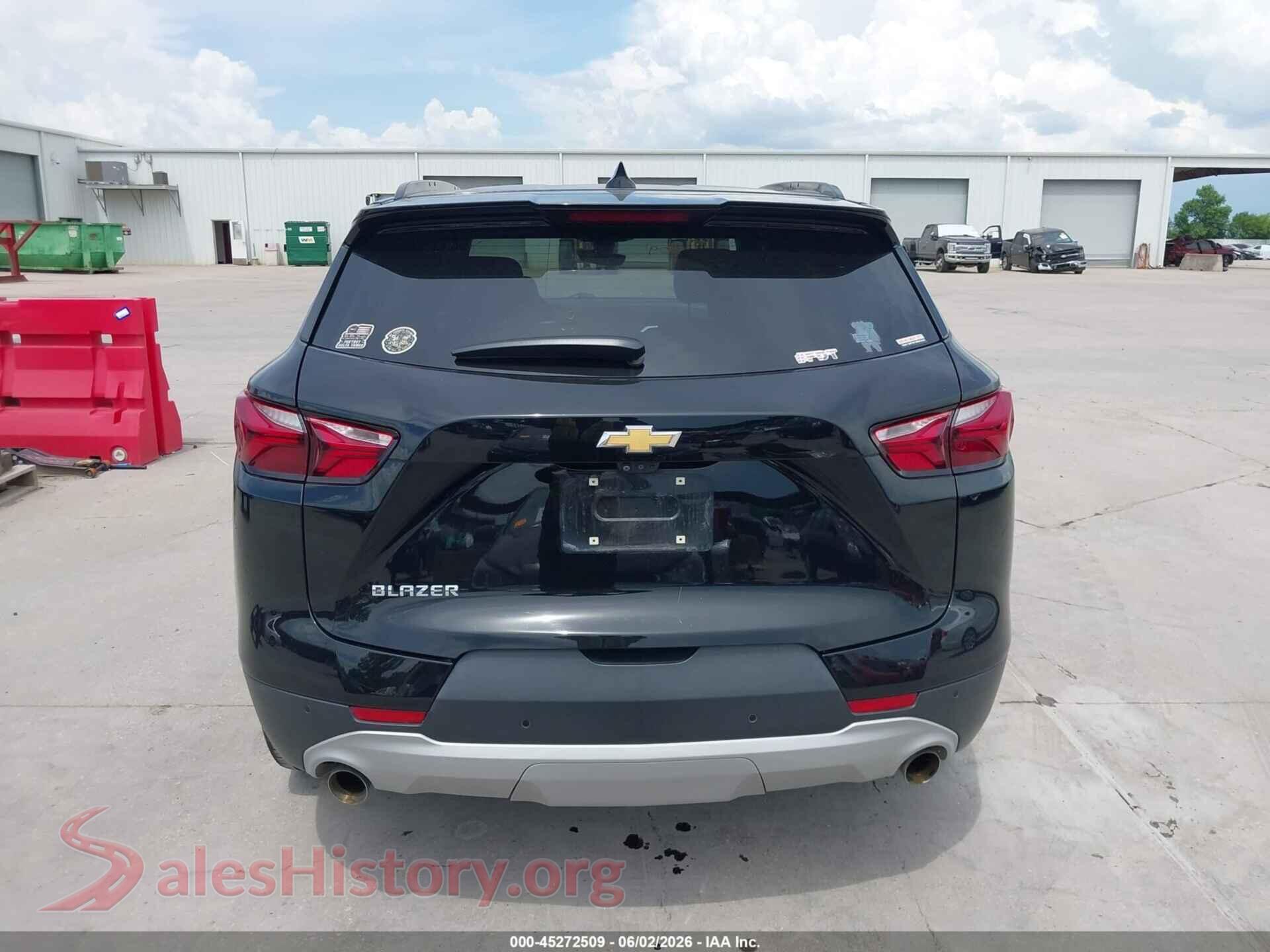 2020 CHEVROLET BLAZER VIN 3GNKBDRS9LS727916, auction photo 16