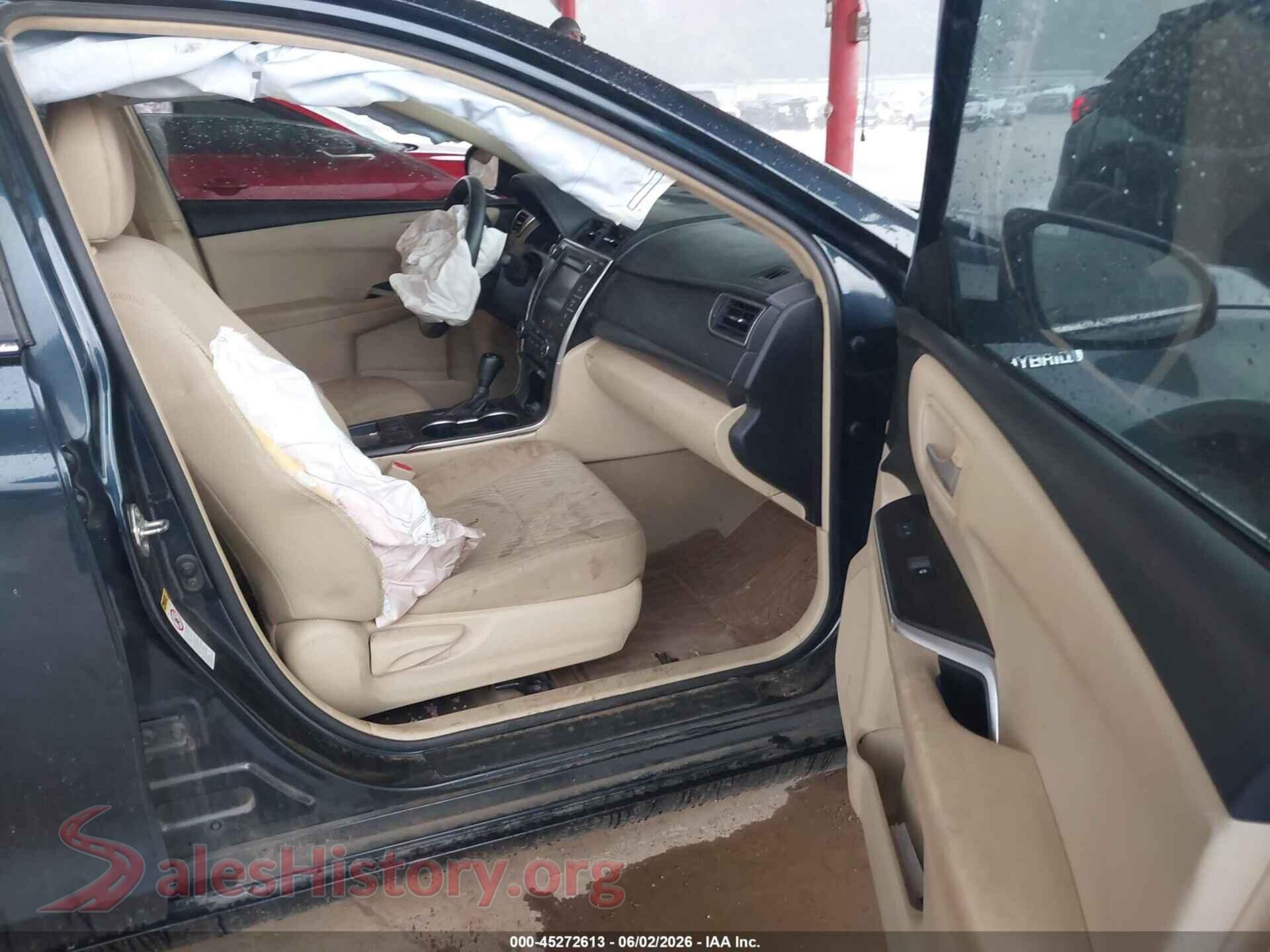 2017 TOYOTA CAMRY HYBRID VIN 4T1BD1FK8HU207344, rear view