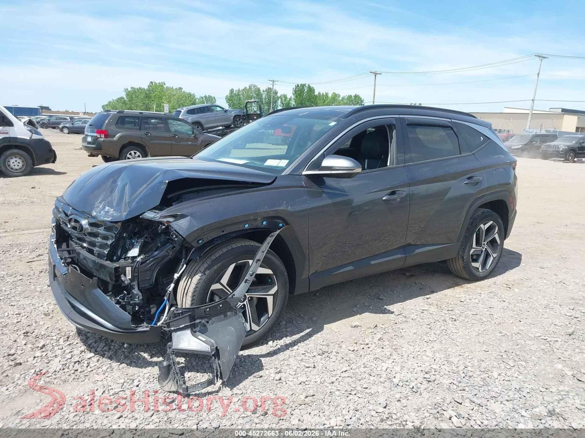 2023 HYUNDAI TUCSON VIN 5NMJECAE4PH280257, front view
