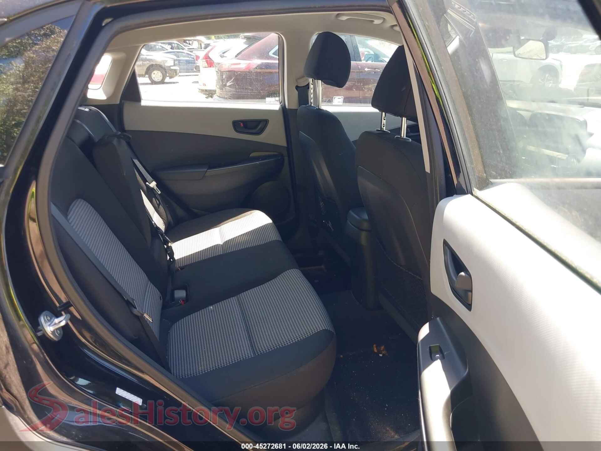 2018 HYUNDAI KONA VIN KM8K1CAA5JU094588, front passenger side
