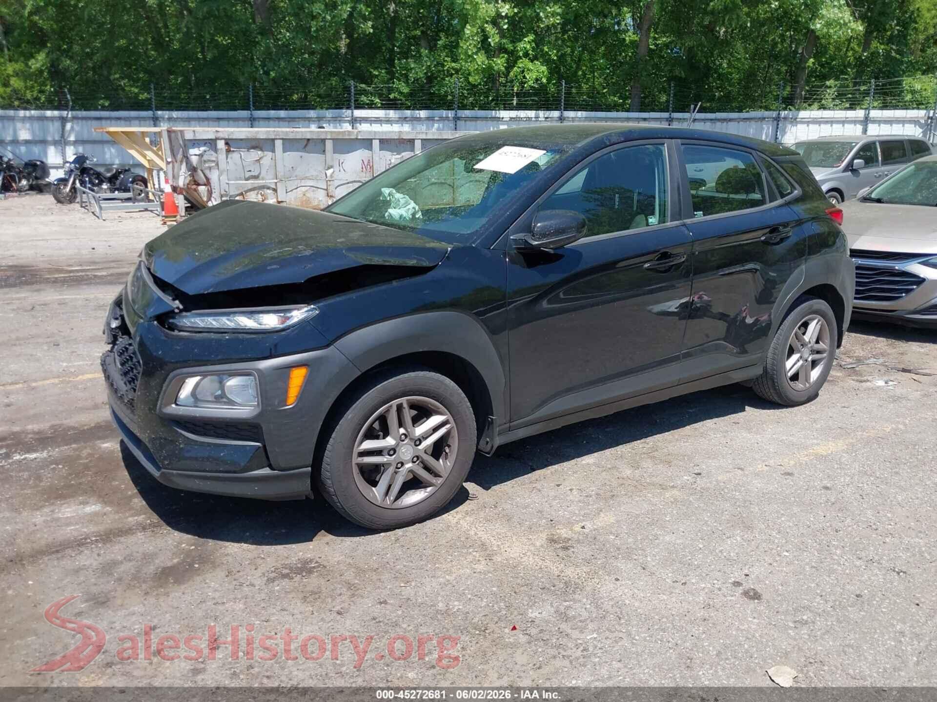 2018 HYUNDAI KONA VIN KM8K1CAA5JU094588, front view