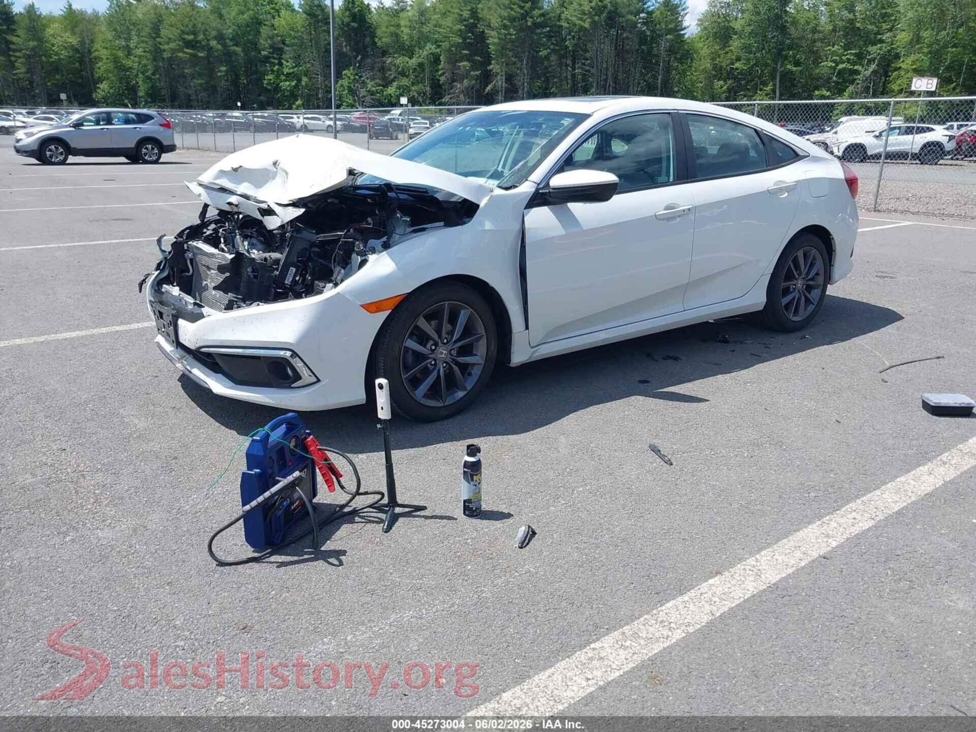 2021 HONDA CIVIC VIN 19XFC1F75ME209999, front view
