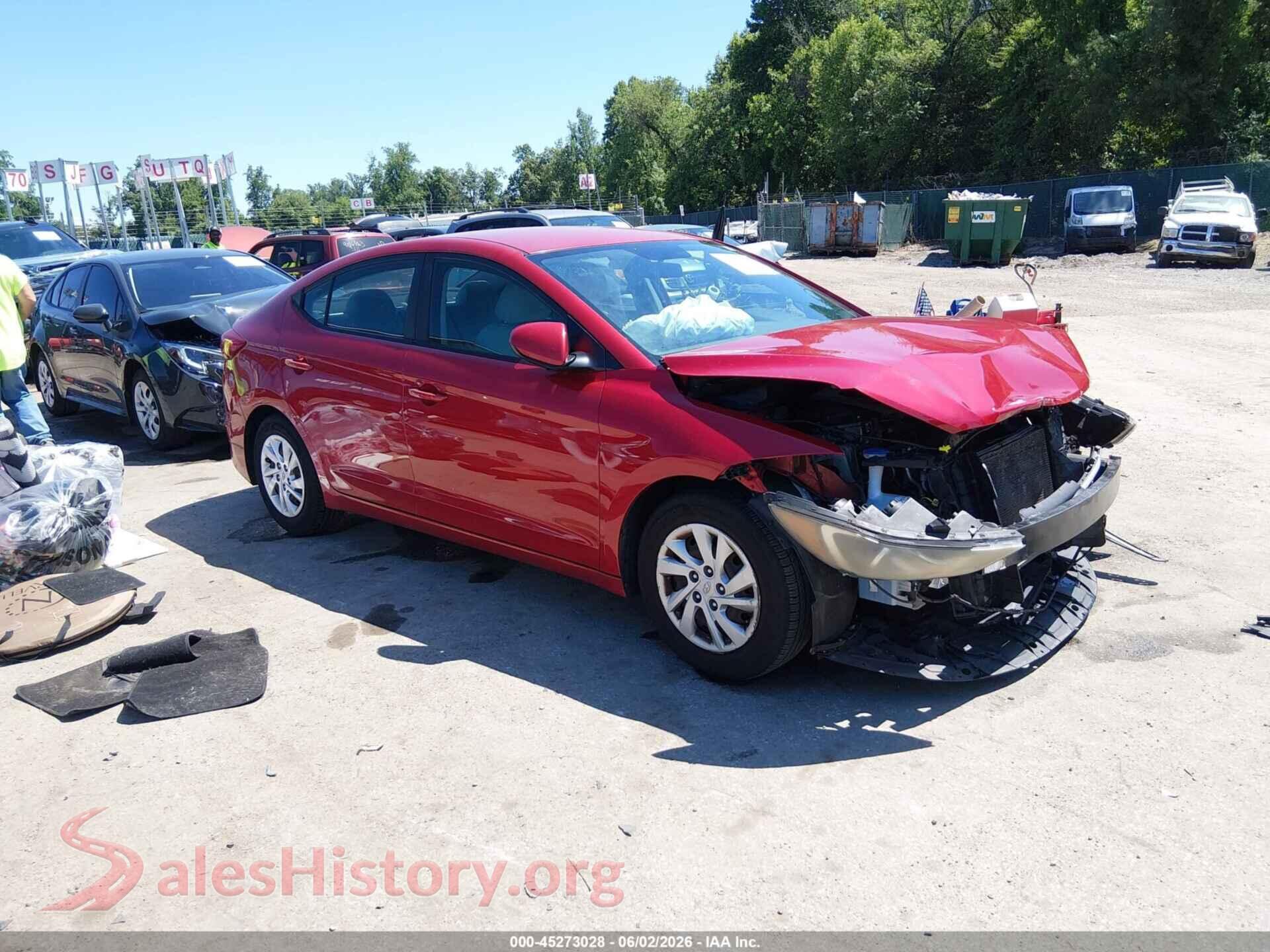 5NPD74LF2HH080324 2017 HYUNDAI ELANTRA