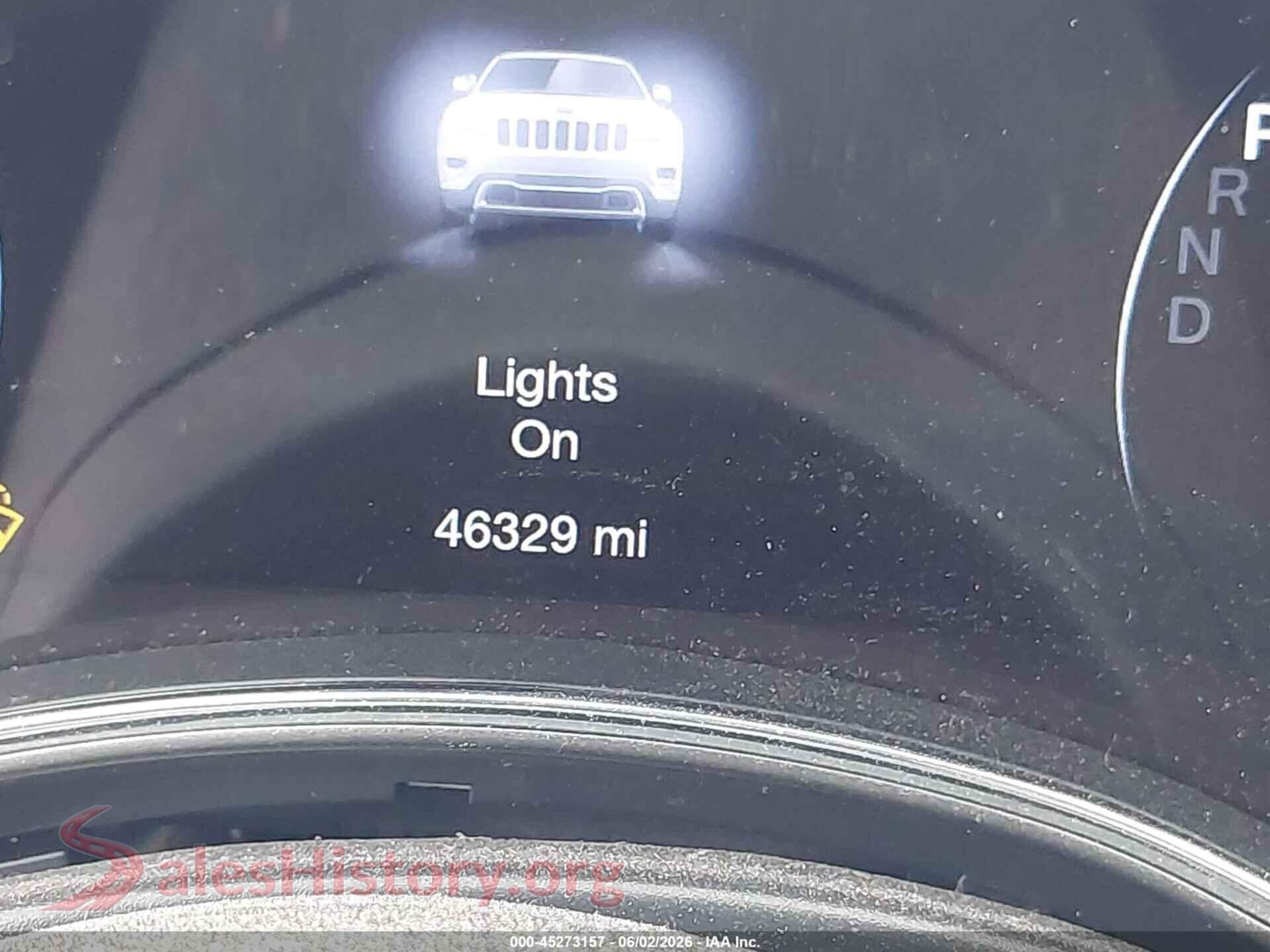 2021 JEEP GRAND CHEROKEE VIN 1C4RJFBGXMC700890, odometer mileage