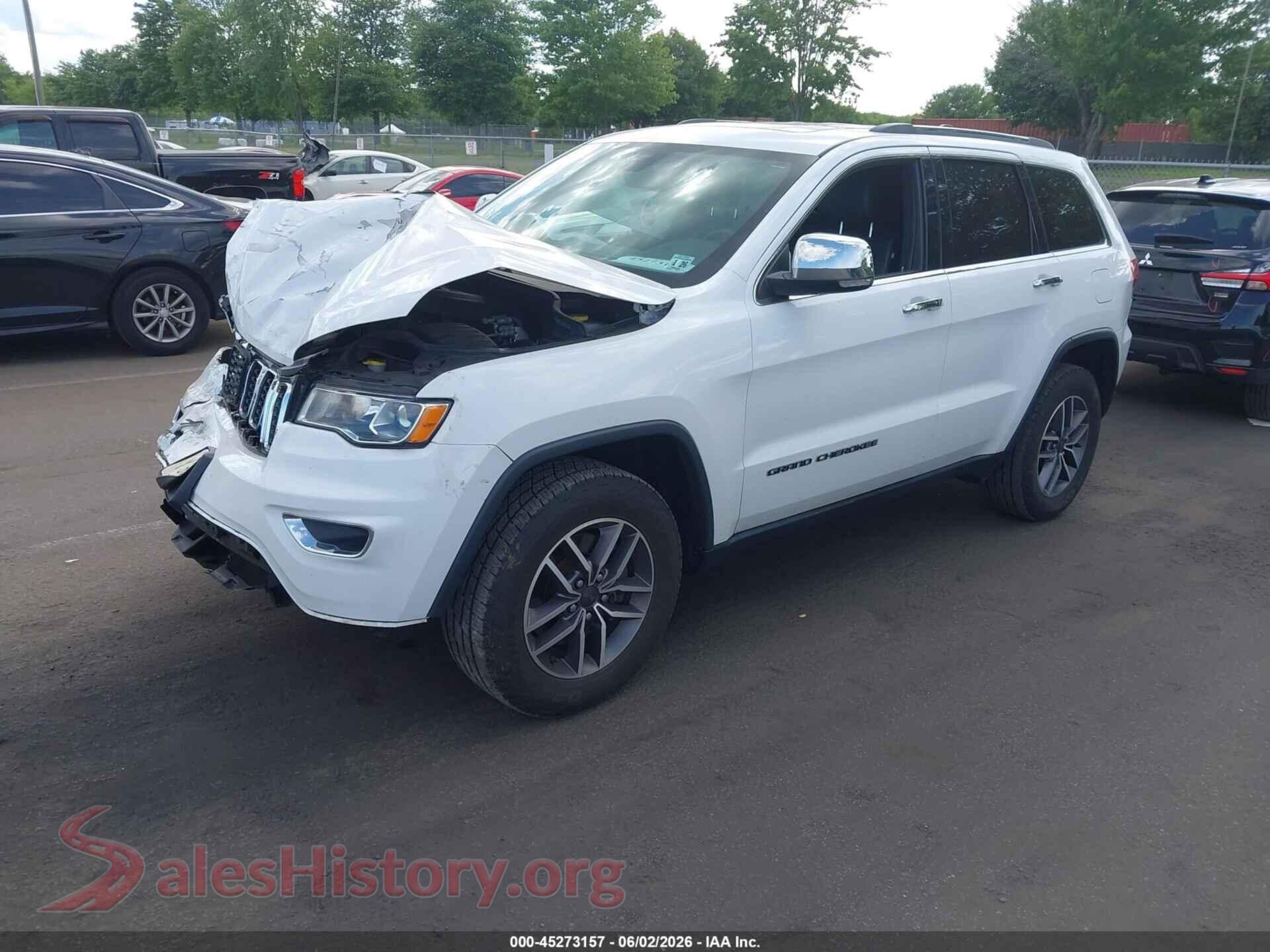 2021 JEEP GRAND CHEROKEE VIN 1C4RJFBGXMC700890, front view