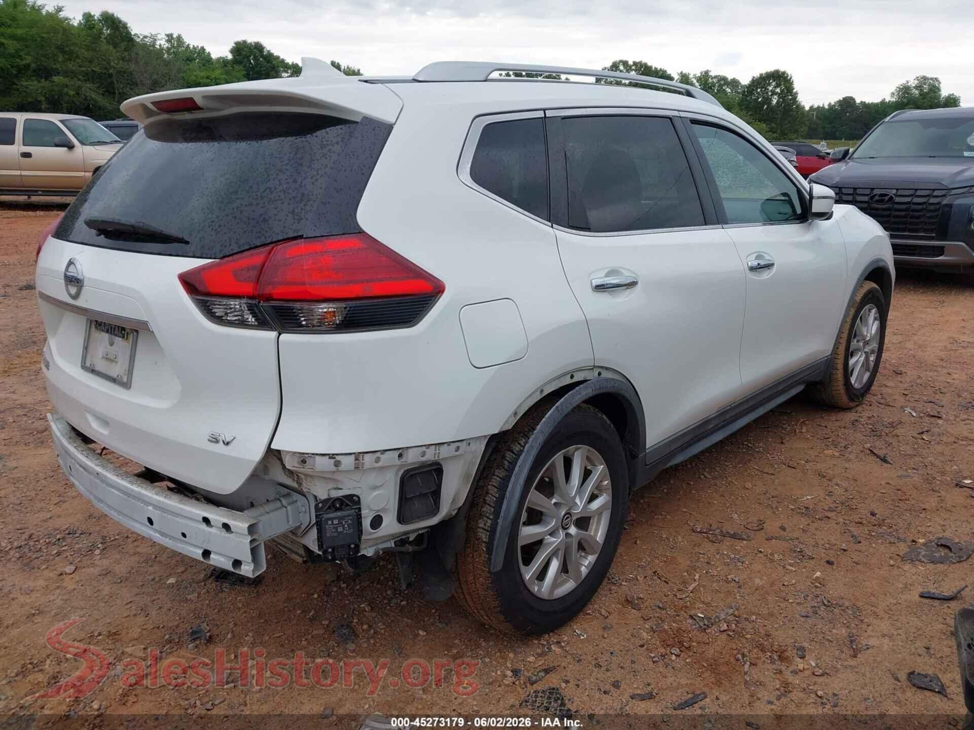 2017 NISSAN ROGUE VIN KNMAT2MT8HP595954, rear driver side